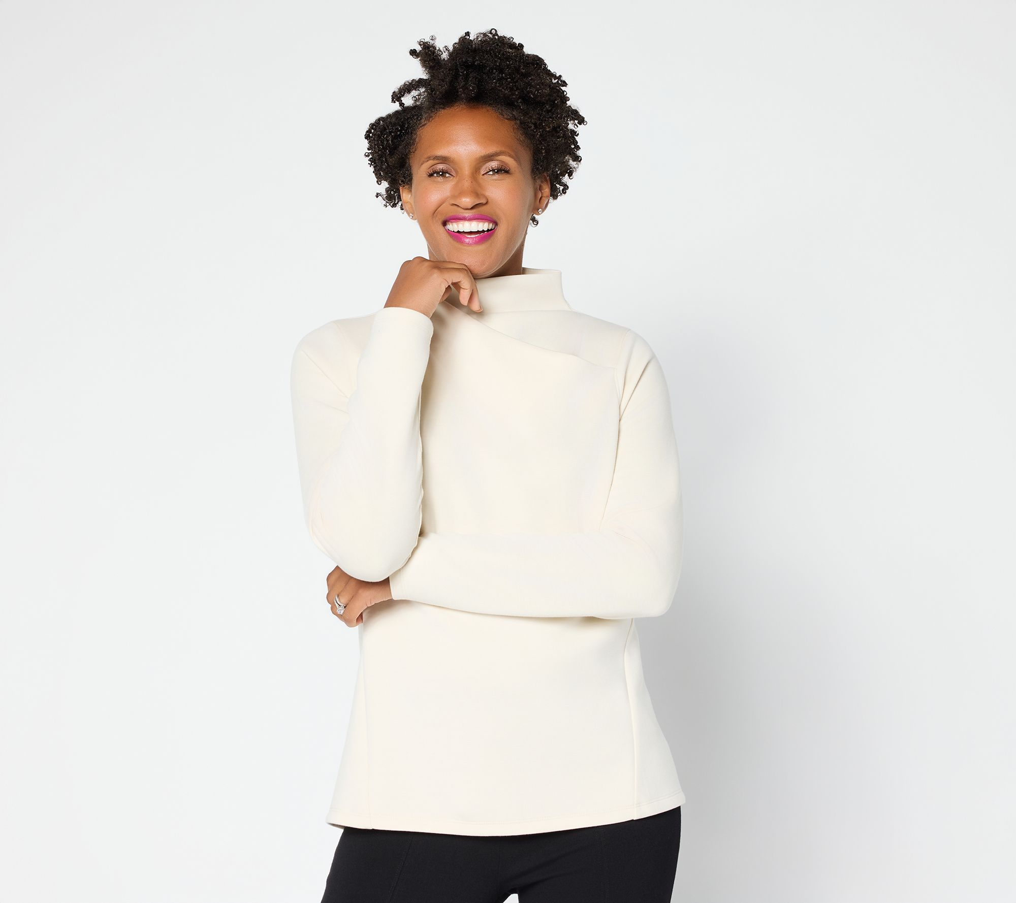 "As Is" Martha Stewart Signature Comfort Stretch Crossover Top