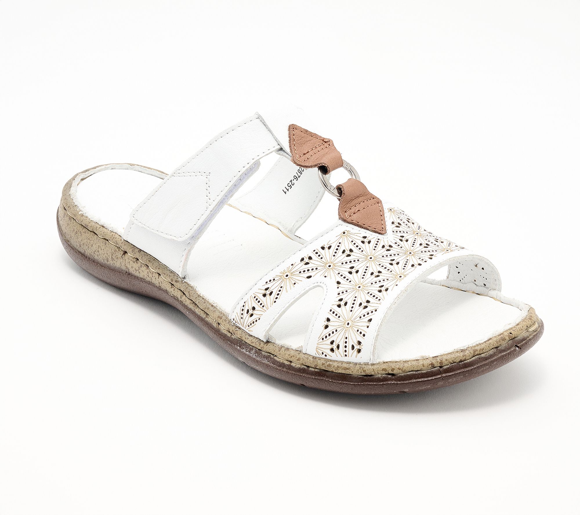 Spring Step Leather Slide Sandals - Virelle