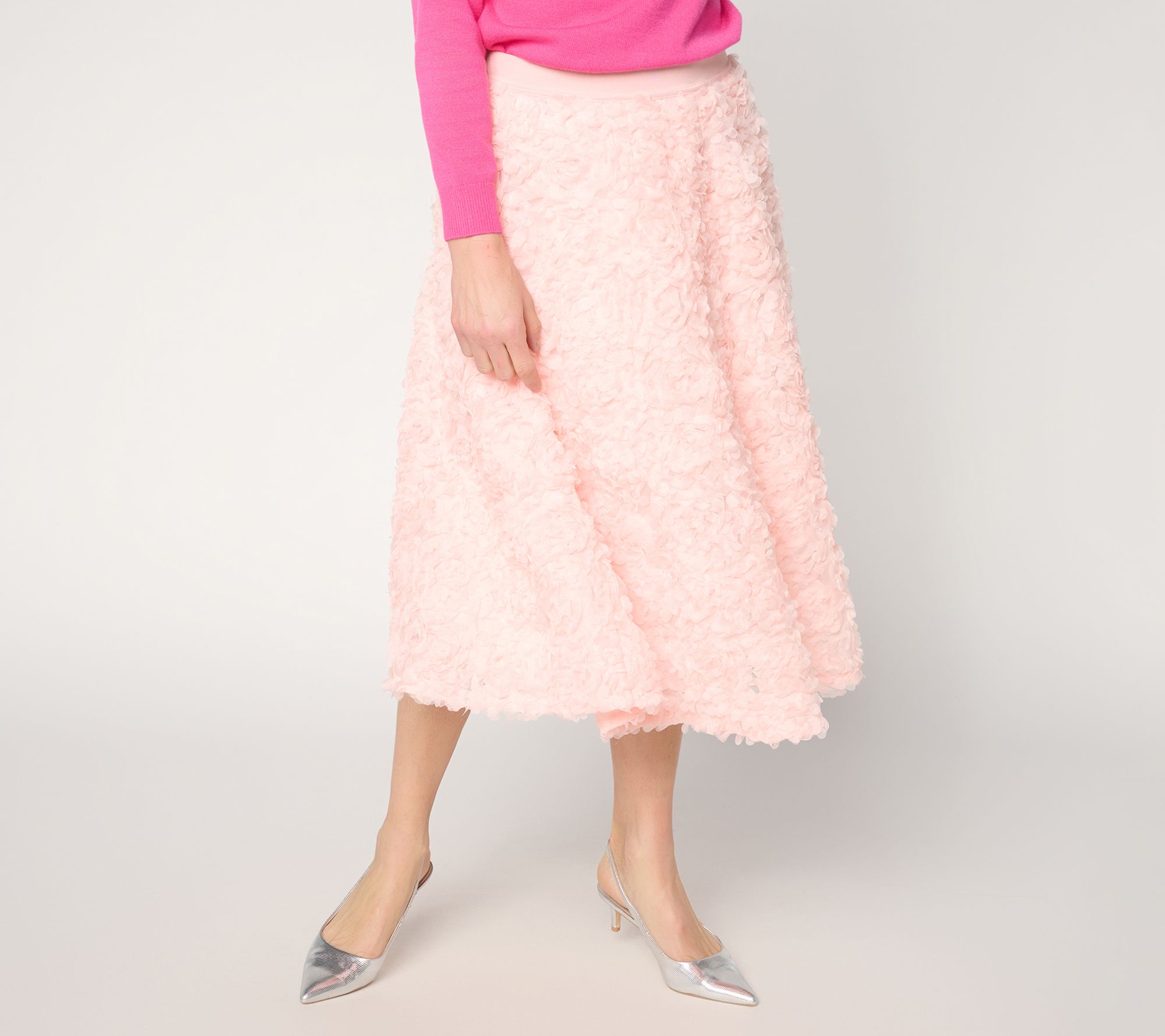 "As Is" Mally Roncal Reg Rosebud Show Stopper Midi Skirt