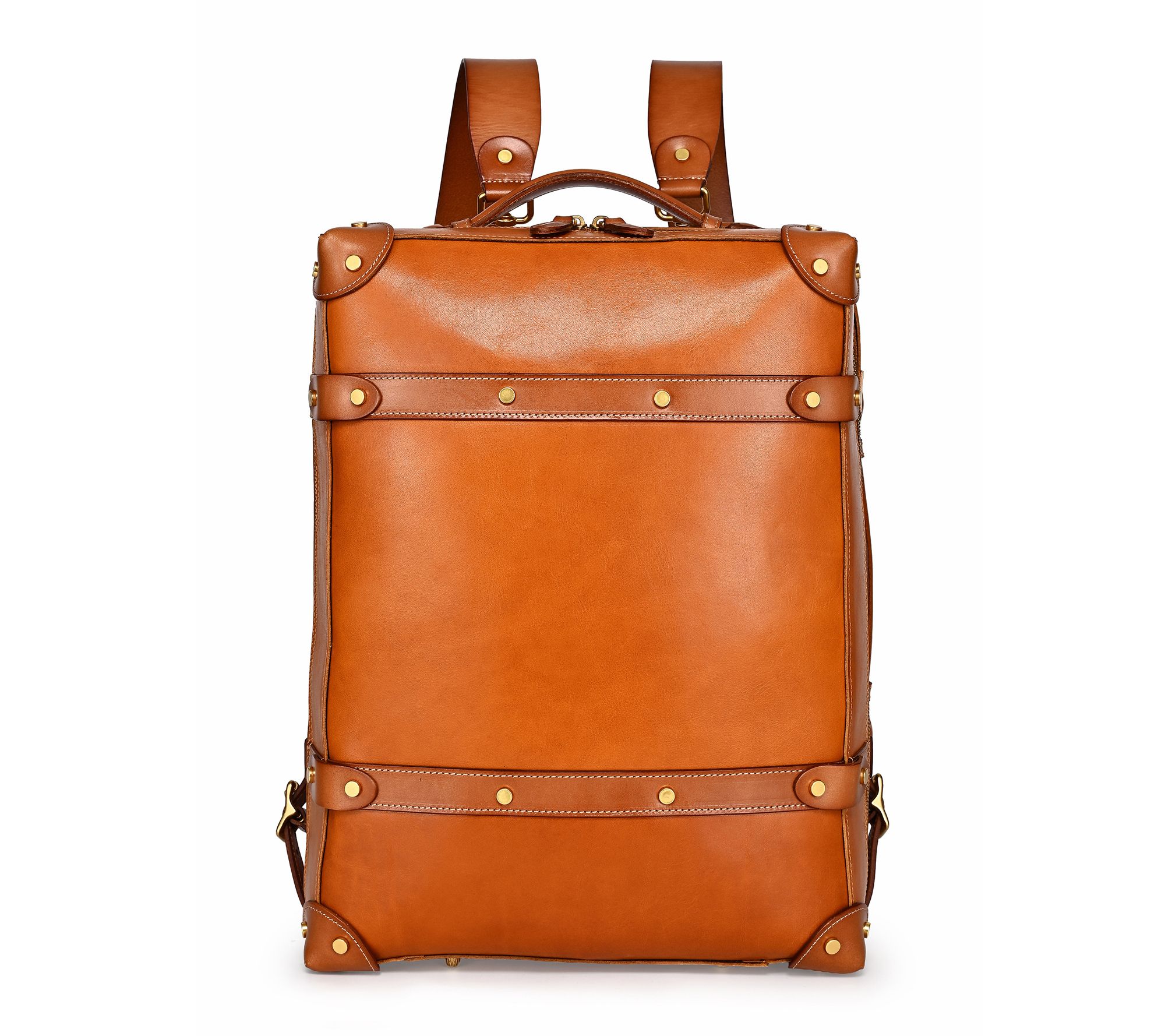 Old Trend Speedwell Small Leather Trunk Backpack