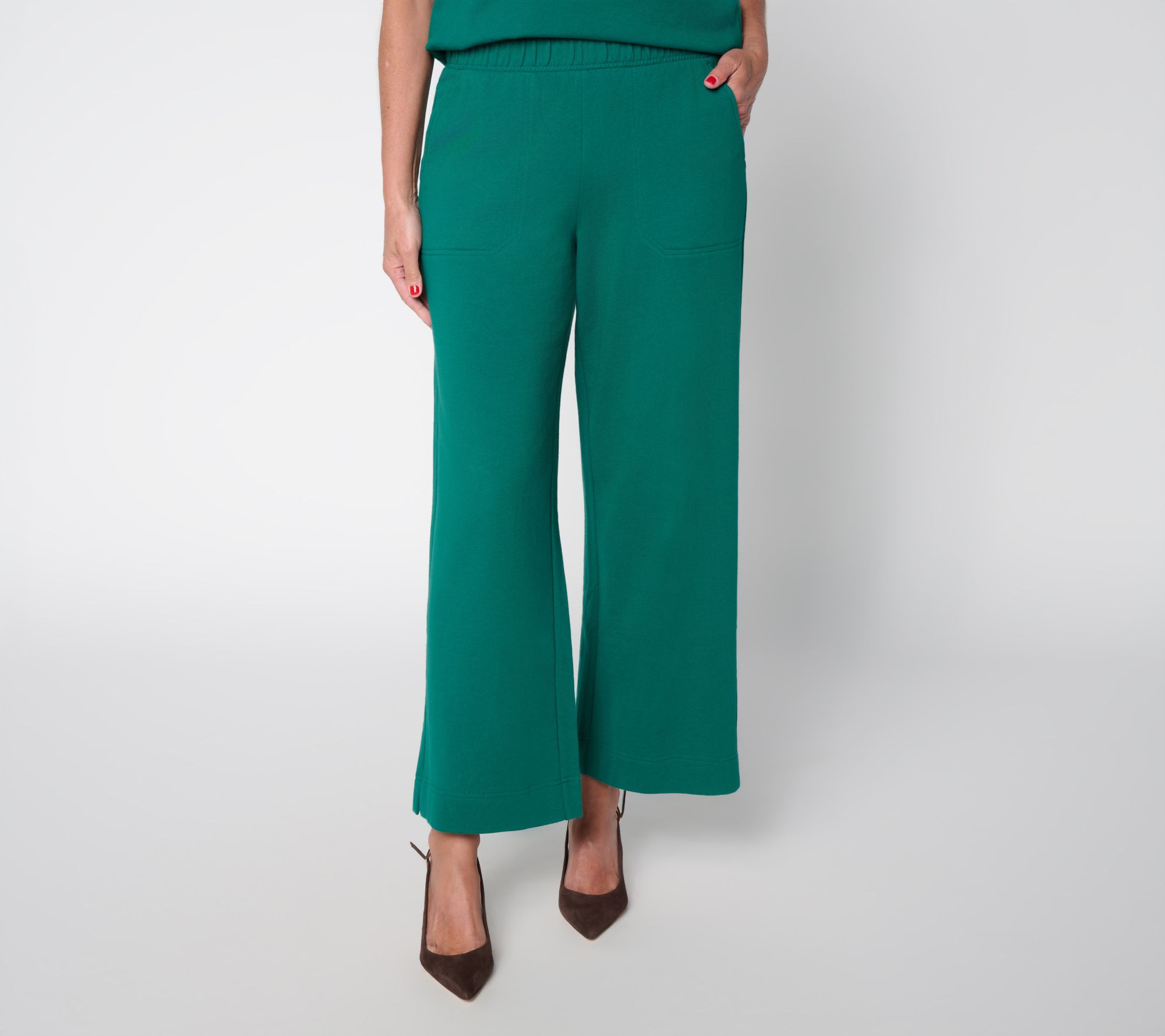 "As Is" Carla Rockmore Collection Reg French Terry Ankle Sweatpant
