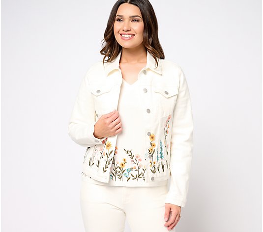 Driftwood Jeans Embroidered Classic Denim Jacket