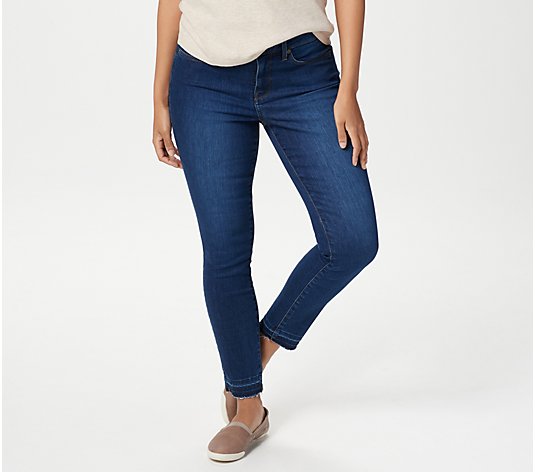 NYDJ Ami Skinny Ankle Jeans with Released Hem -Cooper - QVC.com