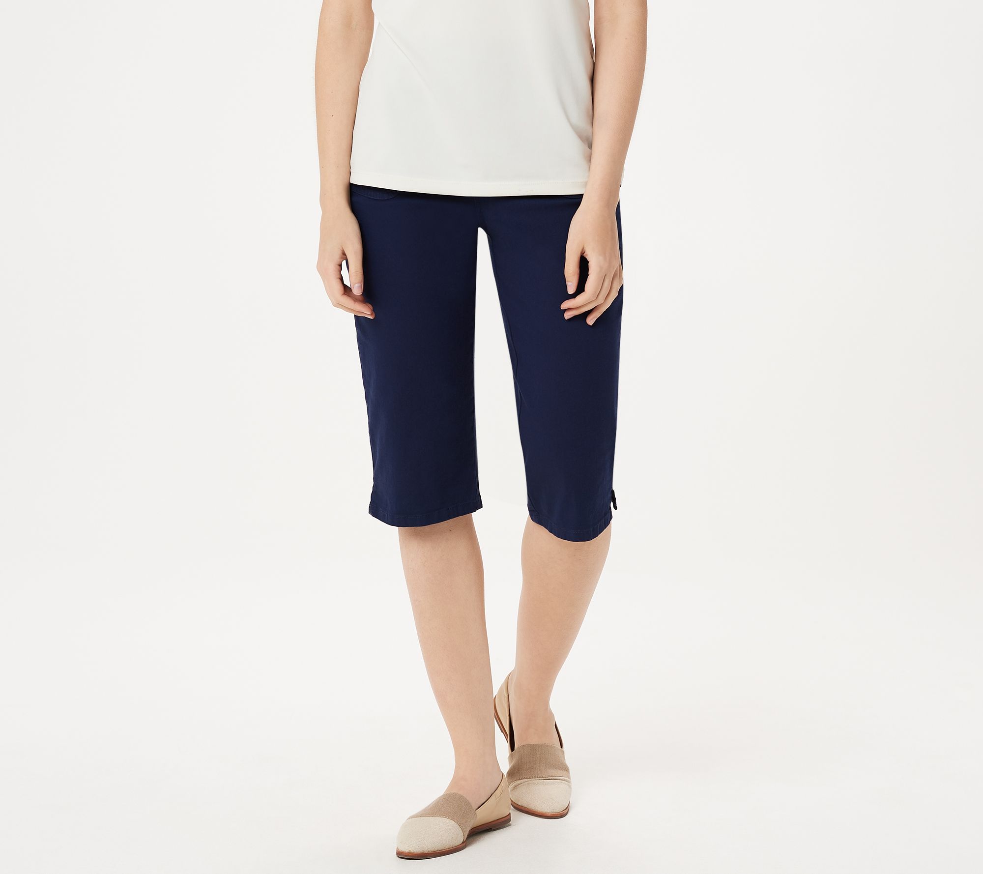 qvc denim and co pedal pushers