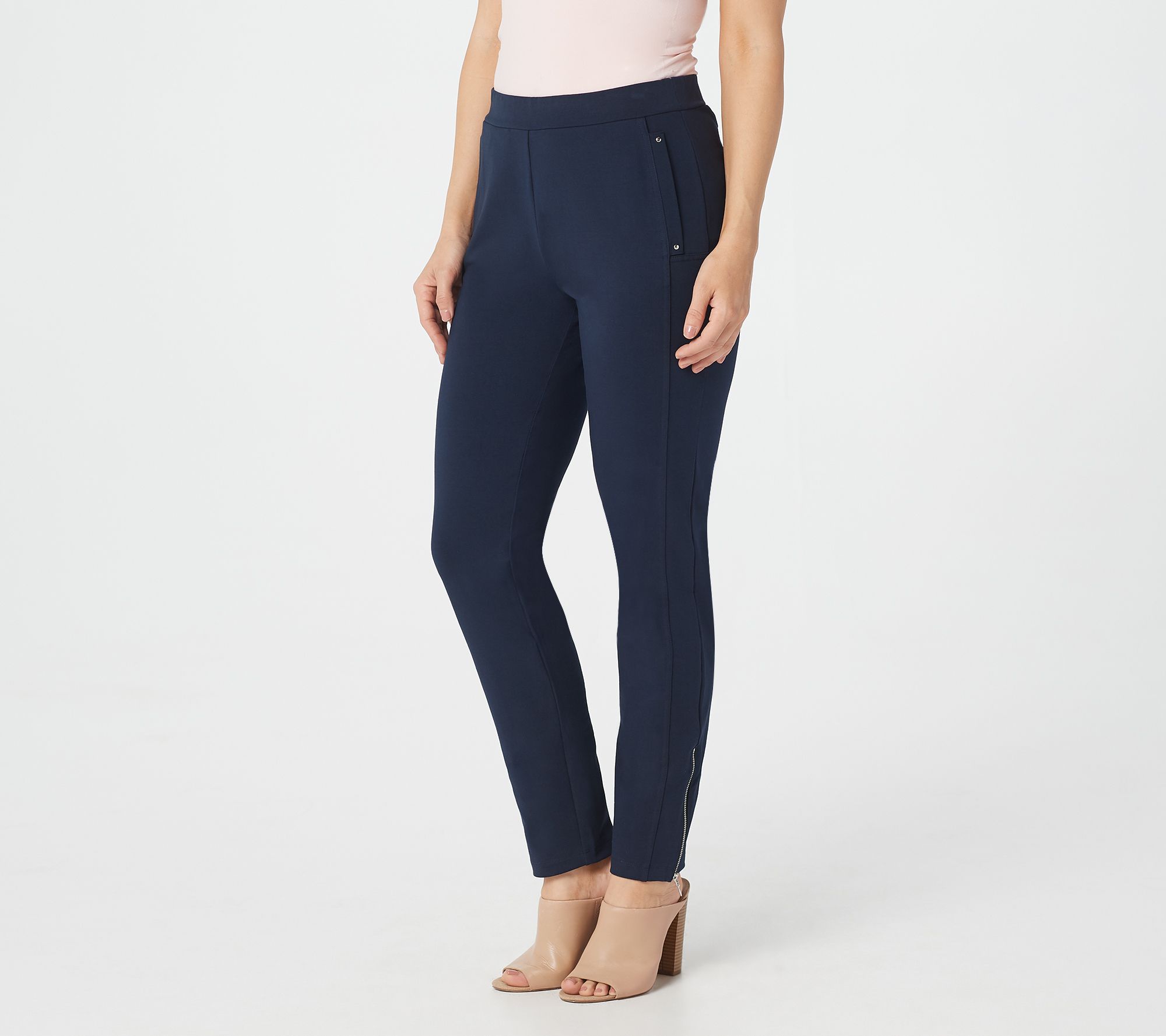 Susan Graver Premium Stretch Slim Leg PullOn Pants Women's A294873 