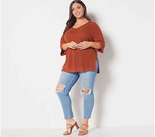 Girl With Curves Oversized Tunic Sweater