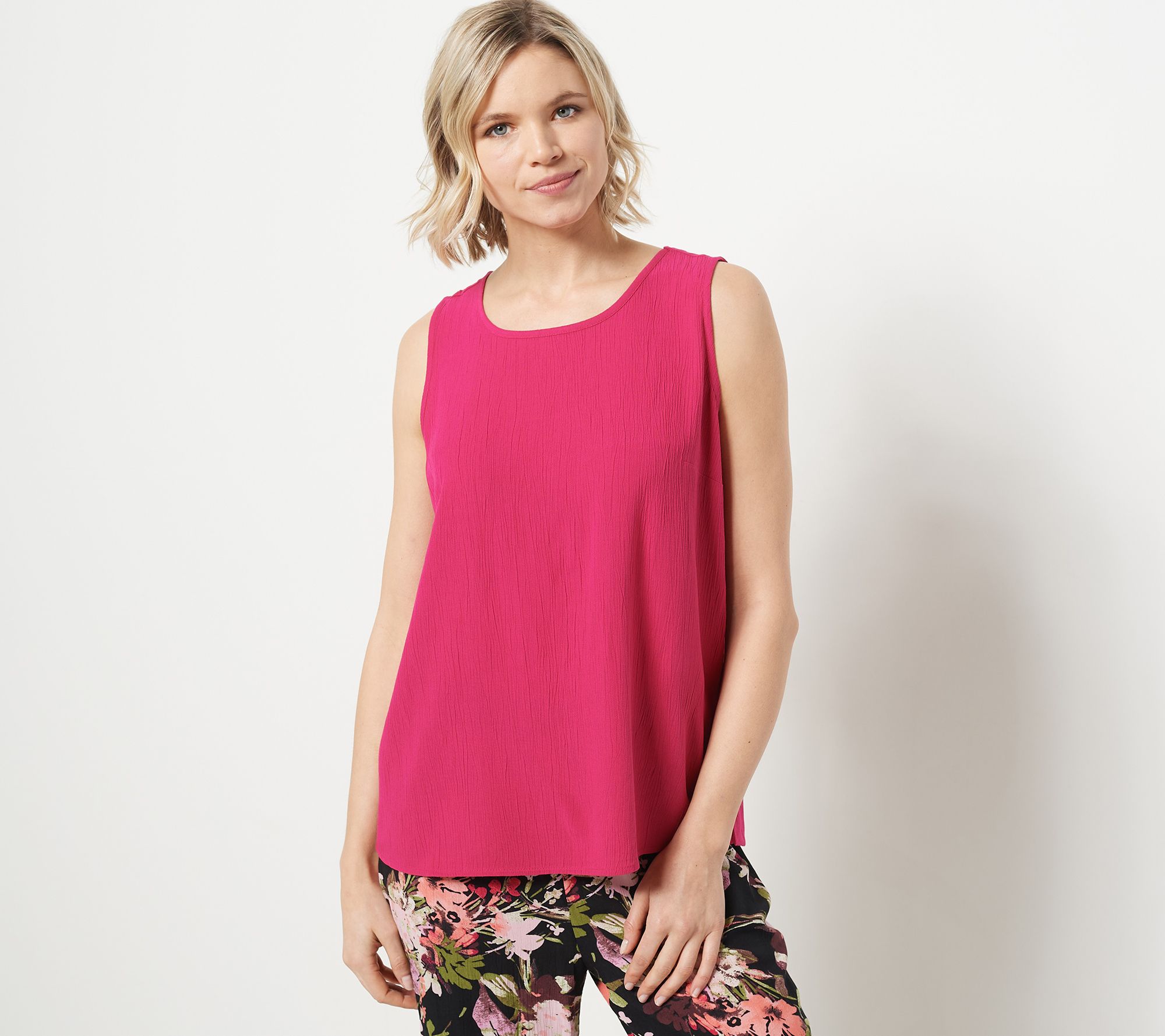 Denim & Co. Beach Woven Tank Top Cover-Up