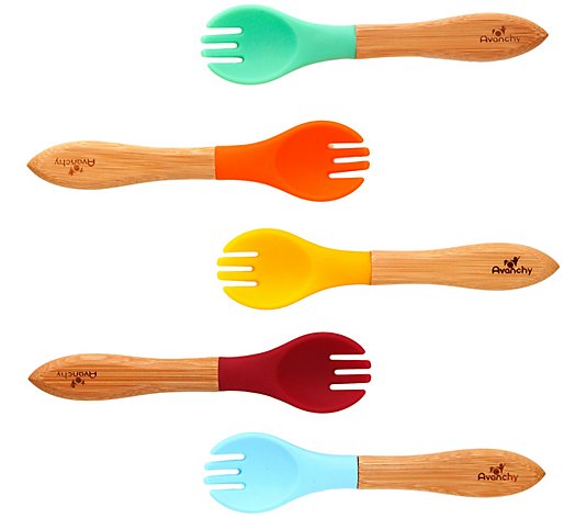 Avanchy Training Bamboo Forks - 5-Pack