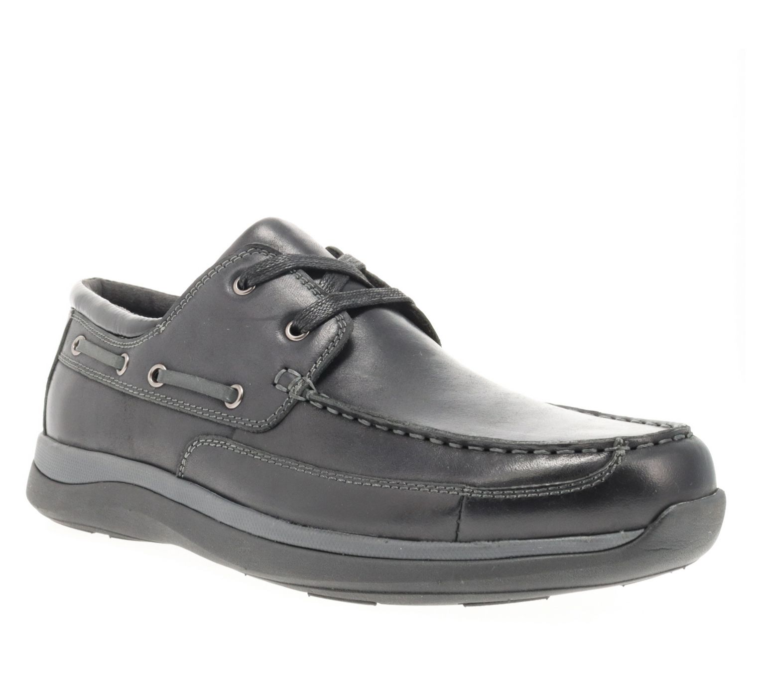 Propet Men's Pomeroy Leather Boat Shoes