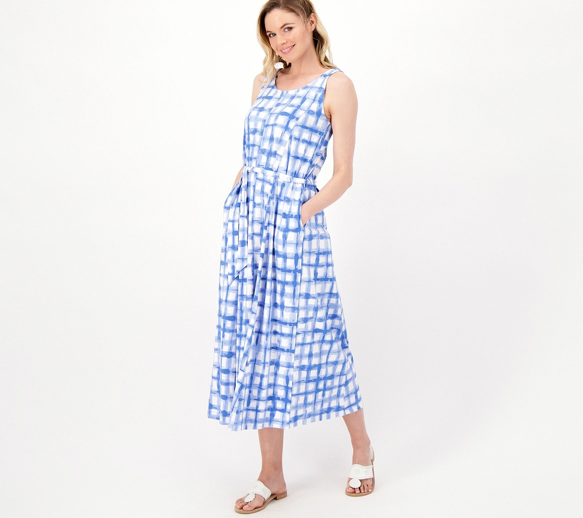 Cuddl Duds Regular Flexwear Paneled Maxi Dress