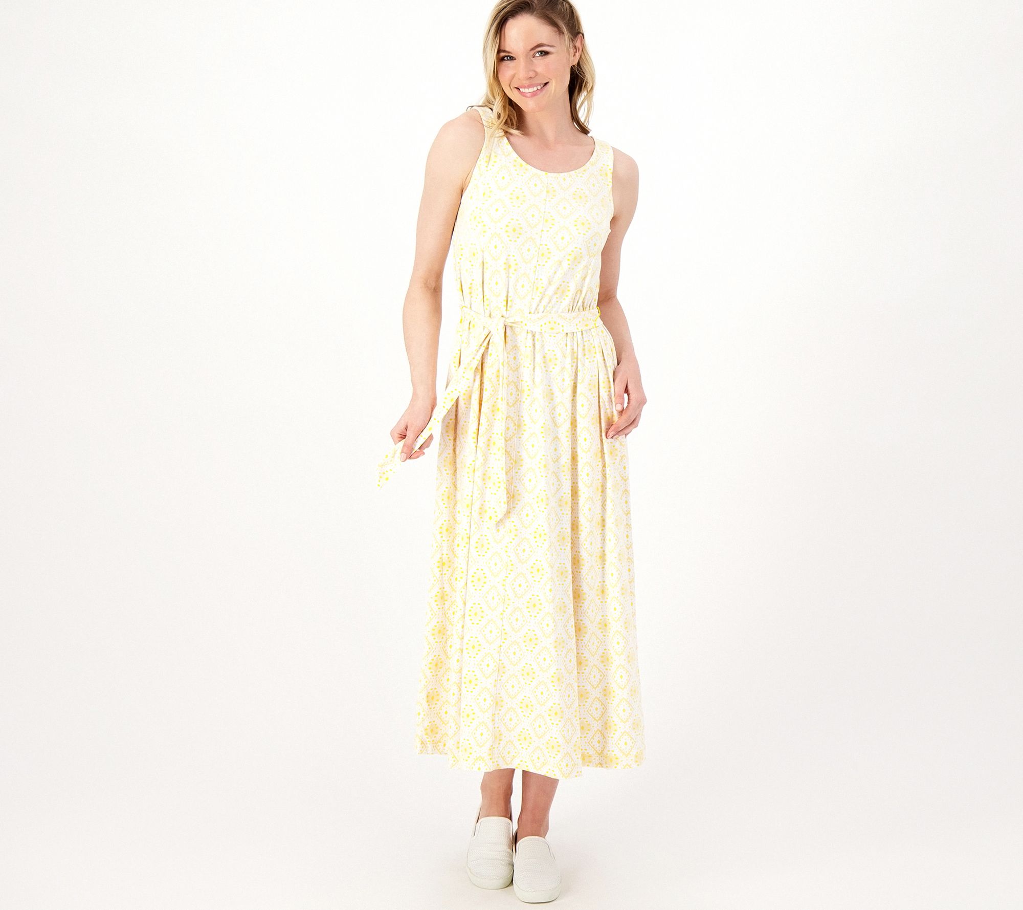 Cuddl Duds Regular Flexwear Paneled Maxi Dress