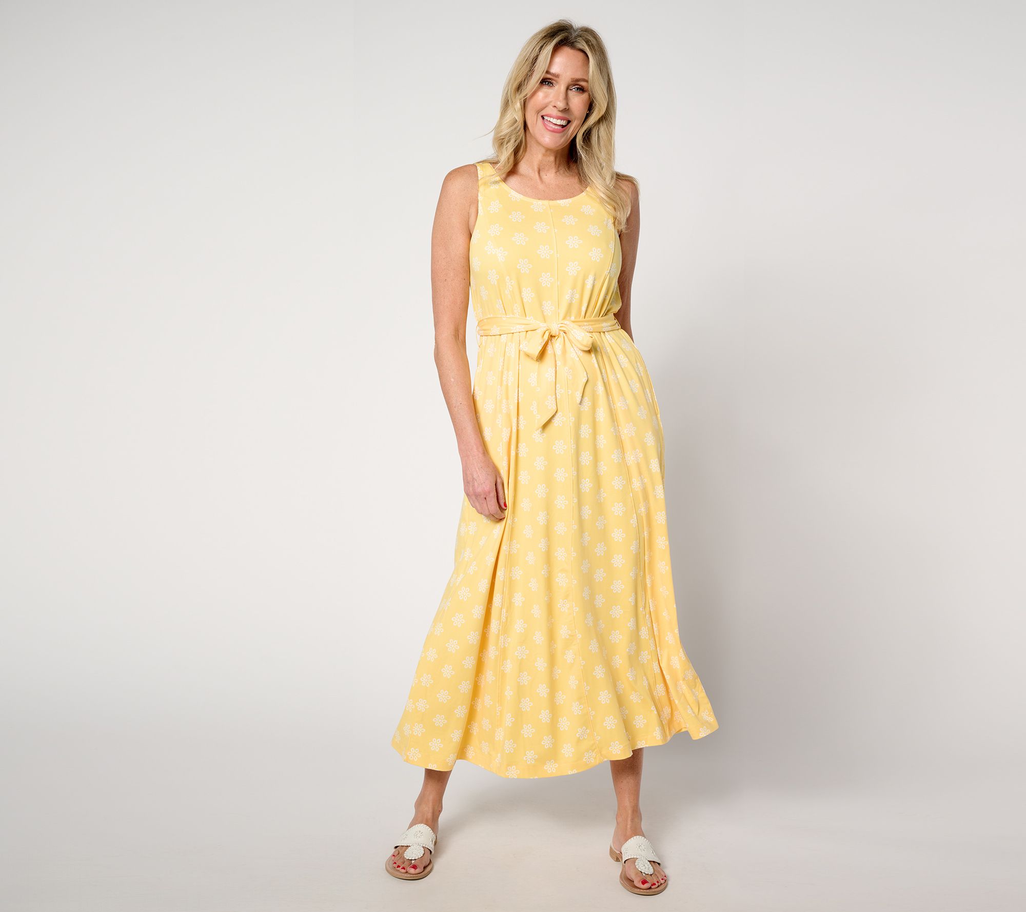 Cuddl Duds Regular Flexwear Paneled Maxi Dress