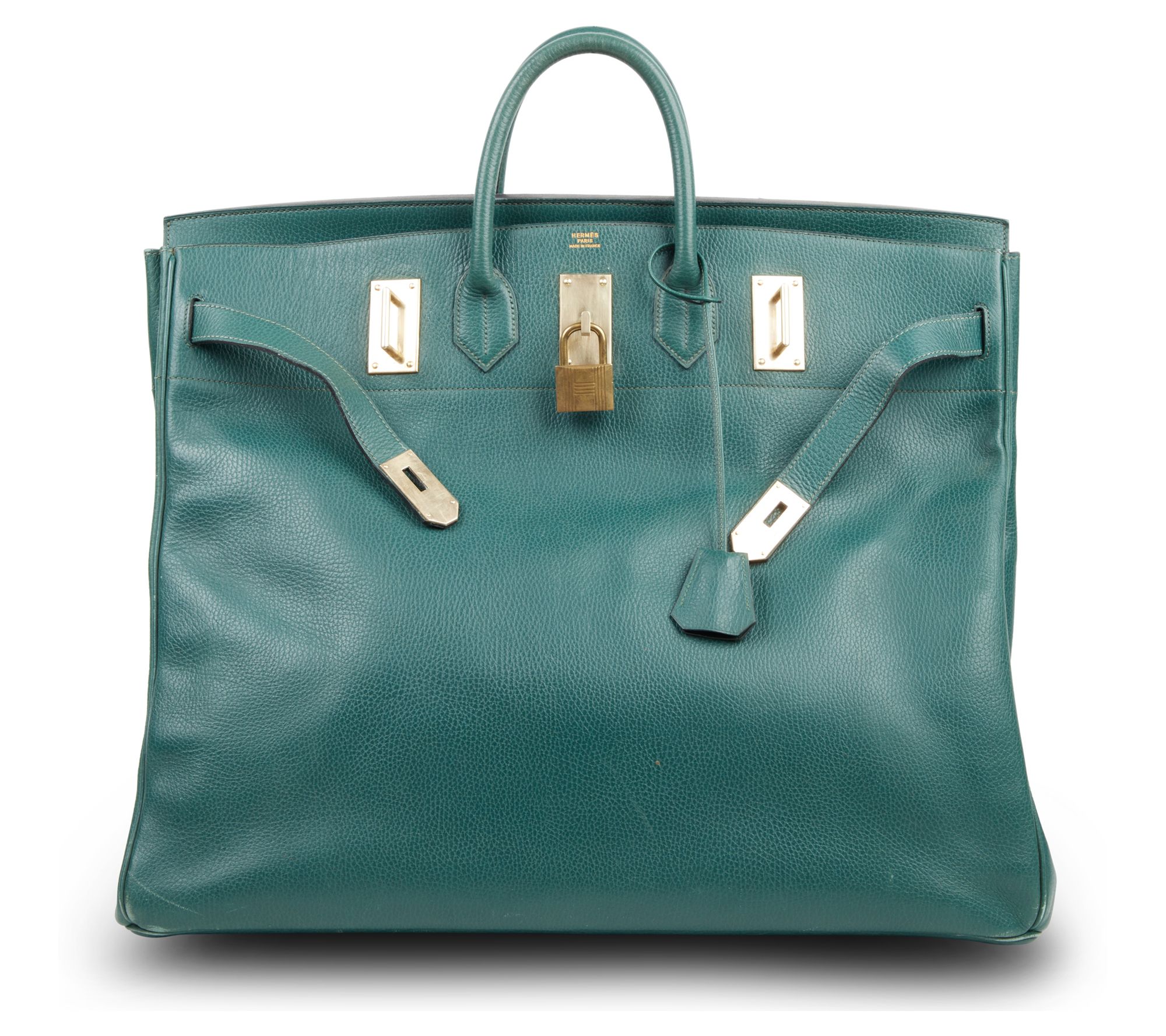 Hermes Women's Hac Travel 55 Ardennes Top Handle Bag In Green