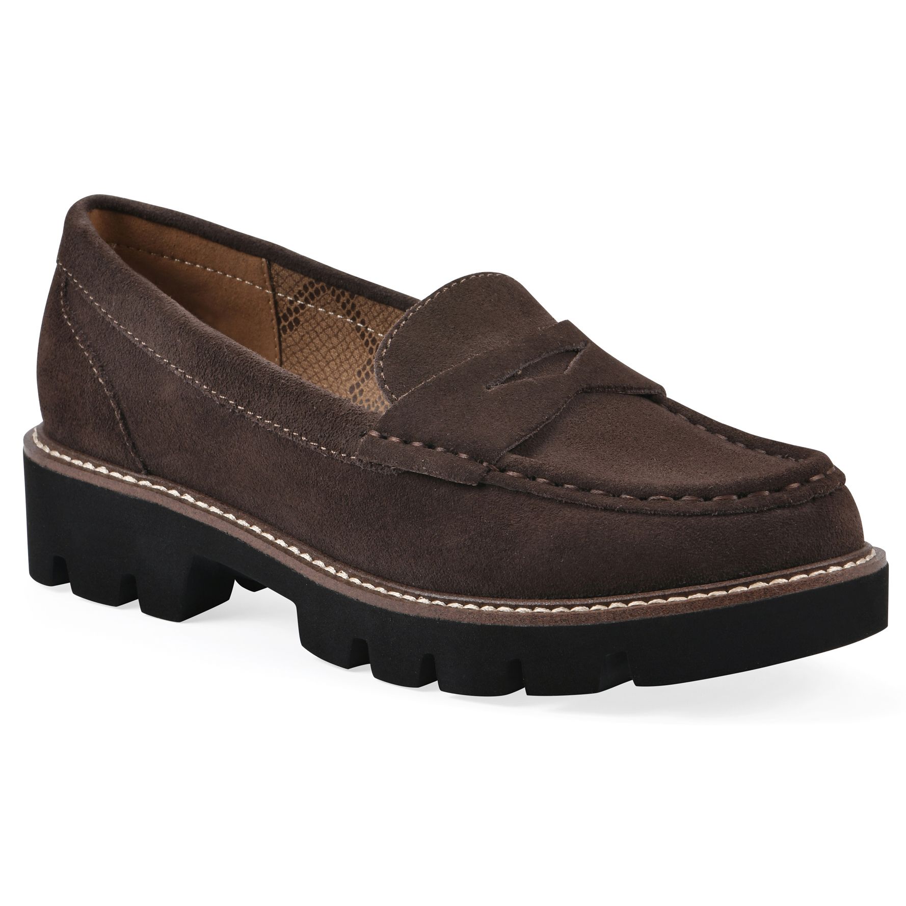 White Mountain Lug Sole Loafers - Gunner