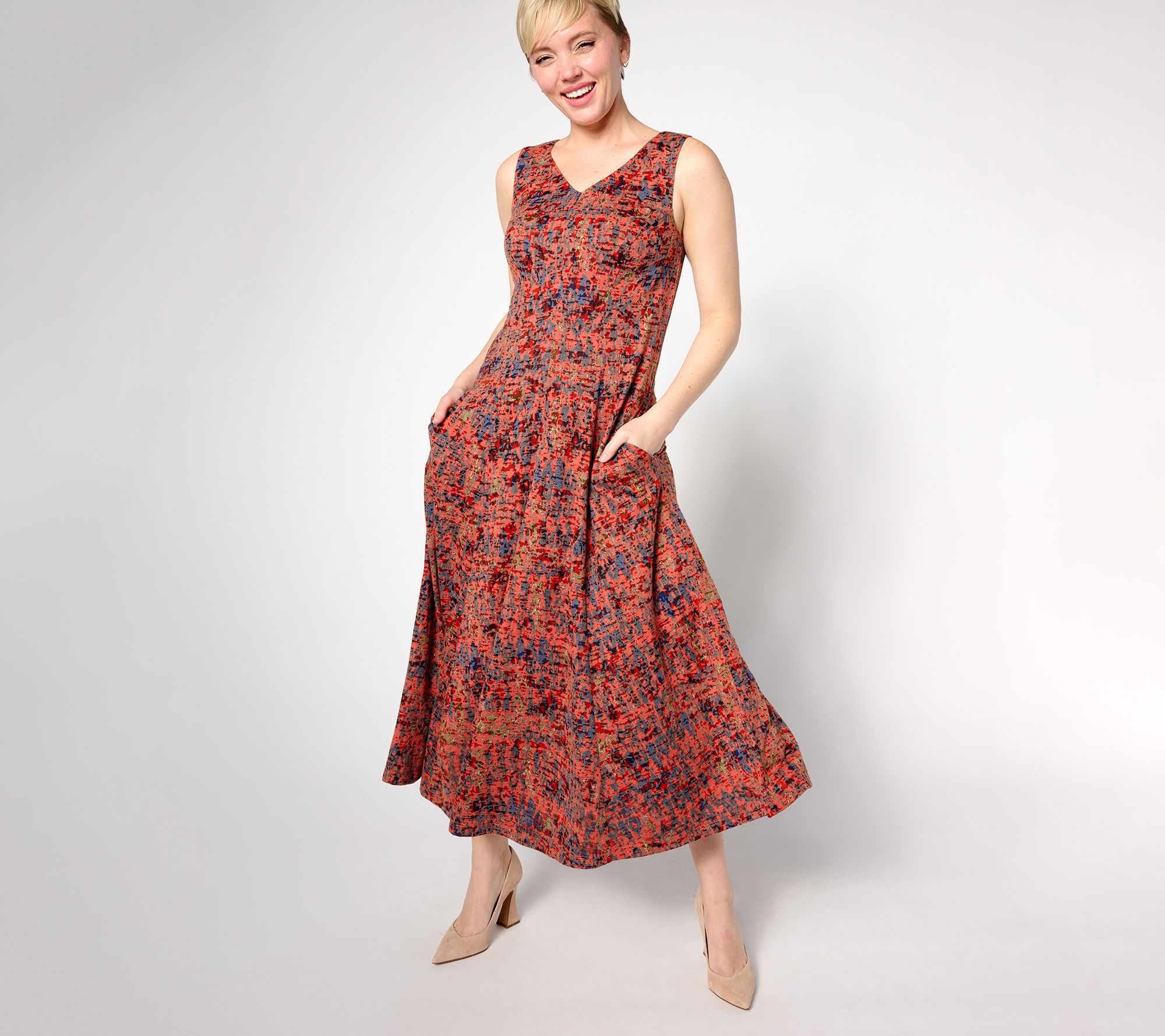 Coldwater Creek Laurel Canyon Burnout Dress