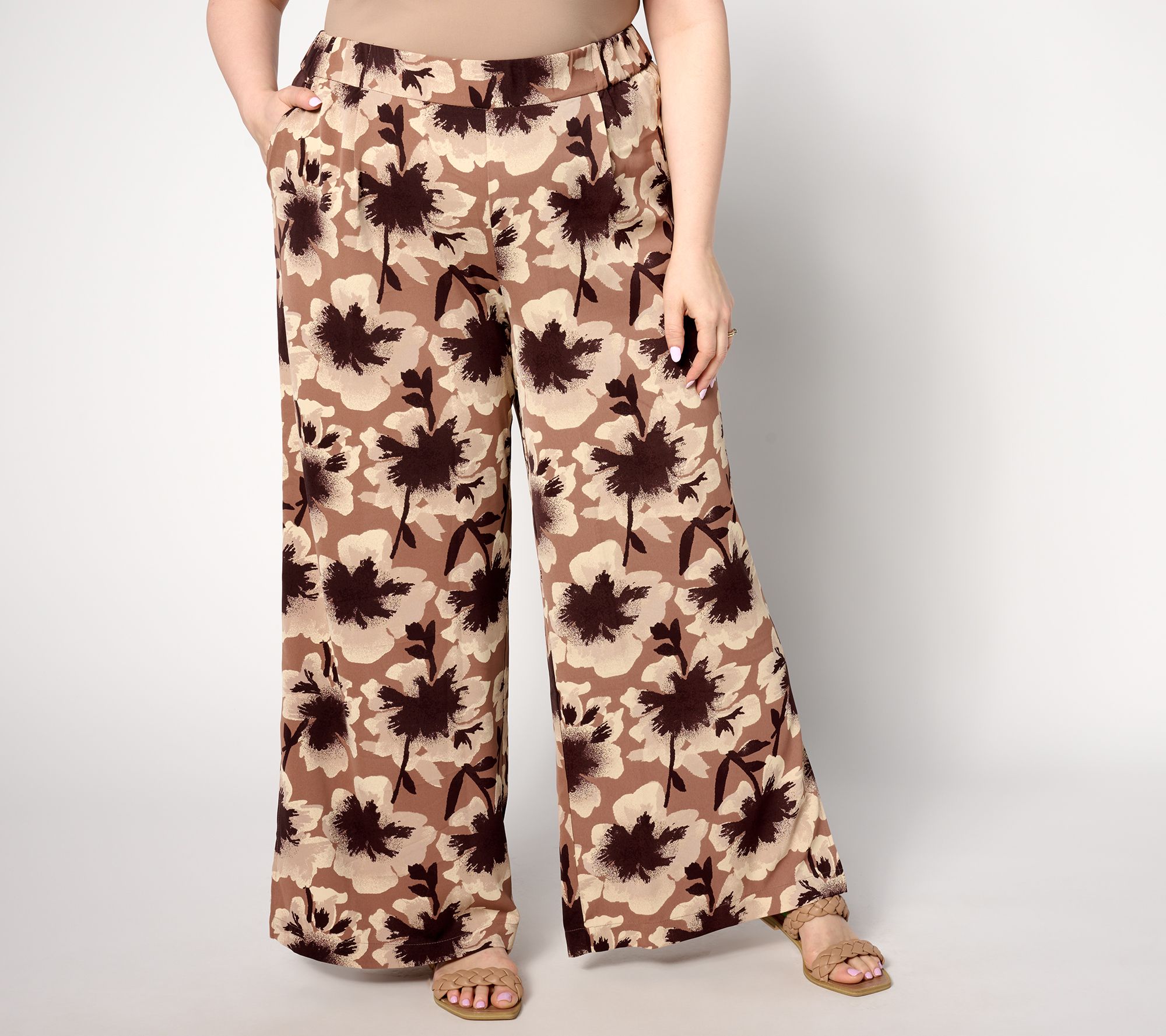 Studio Park x Leah Williams Pet Bold Floral Soft Woven Pant