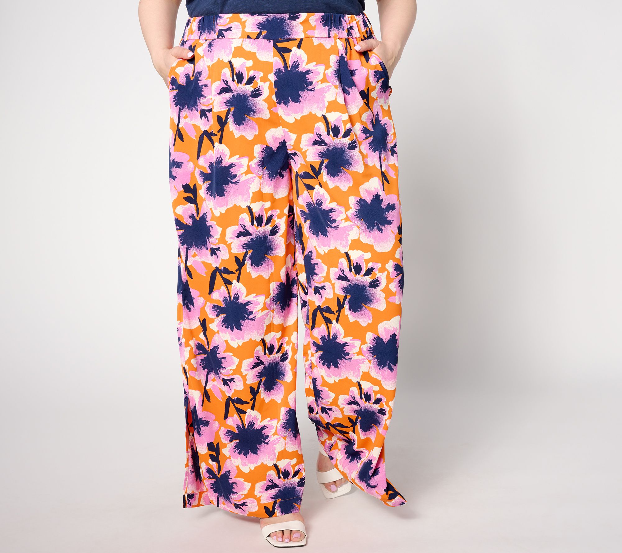 Studio Park x Leah Williams Pet Bold Floral Soft Woven Pant