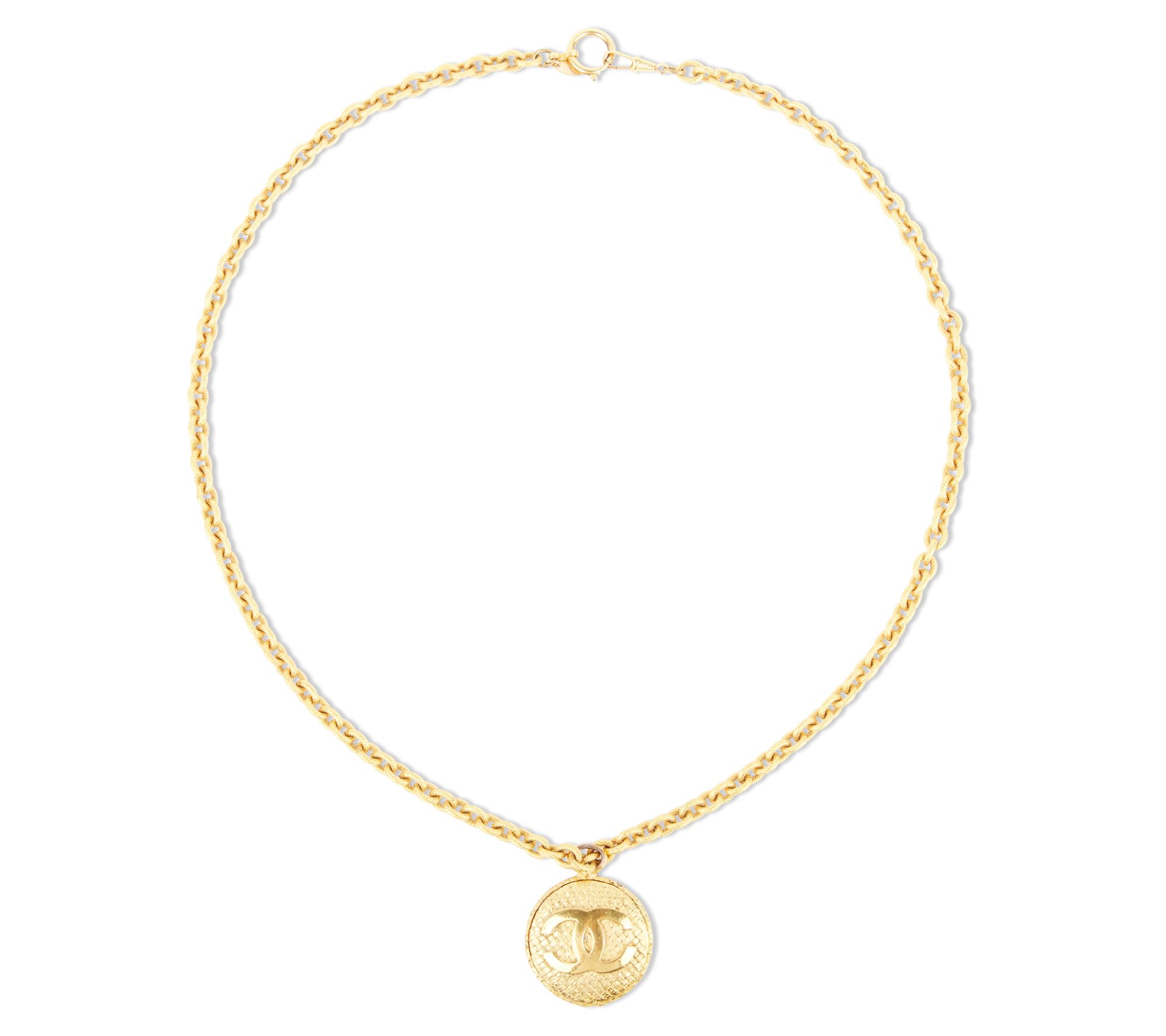 Sold at Auction: Vintage Chanel gold tone mirror pendant charm