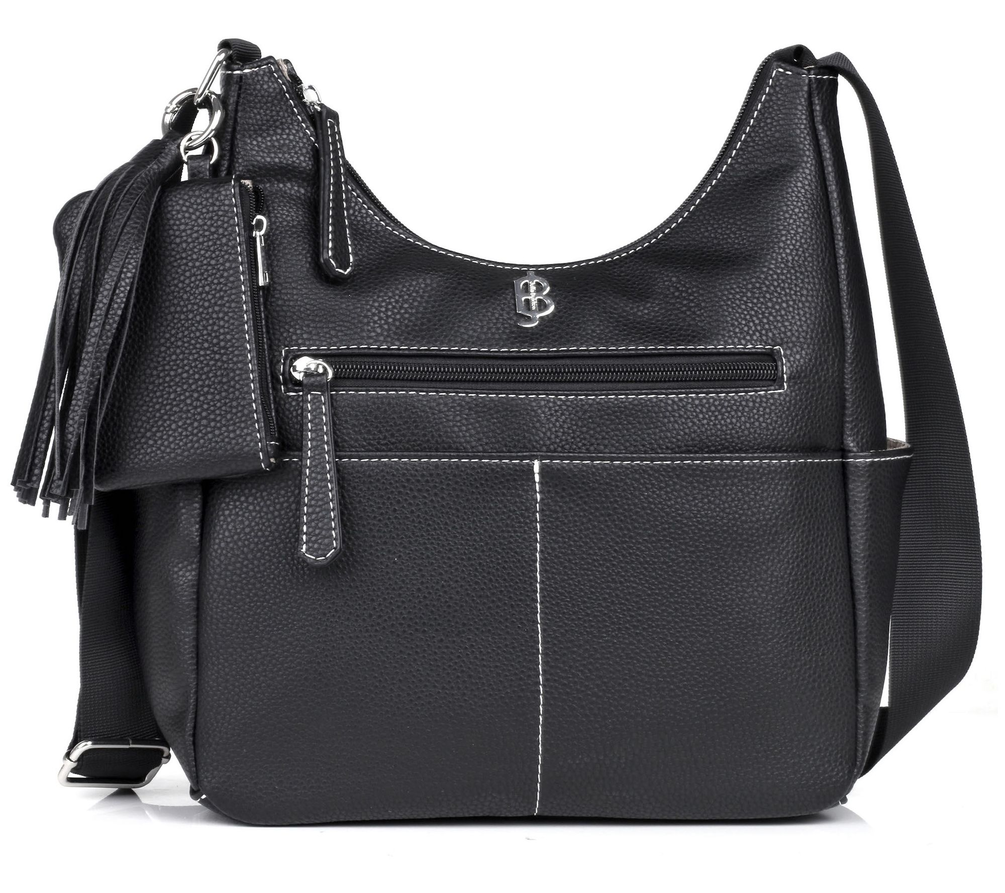 Julia Buxton Pebble Vegan Leather OrganizationHobo Bag