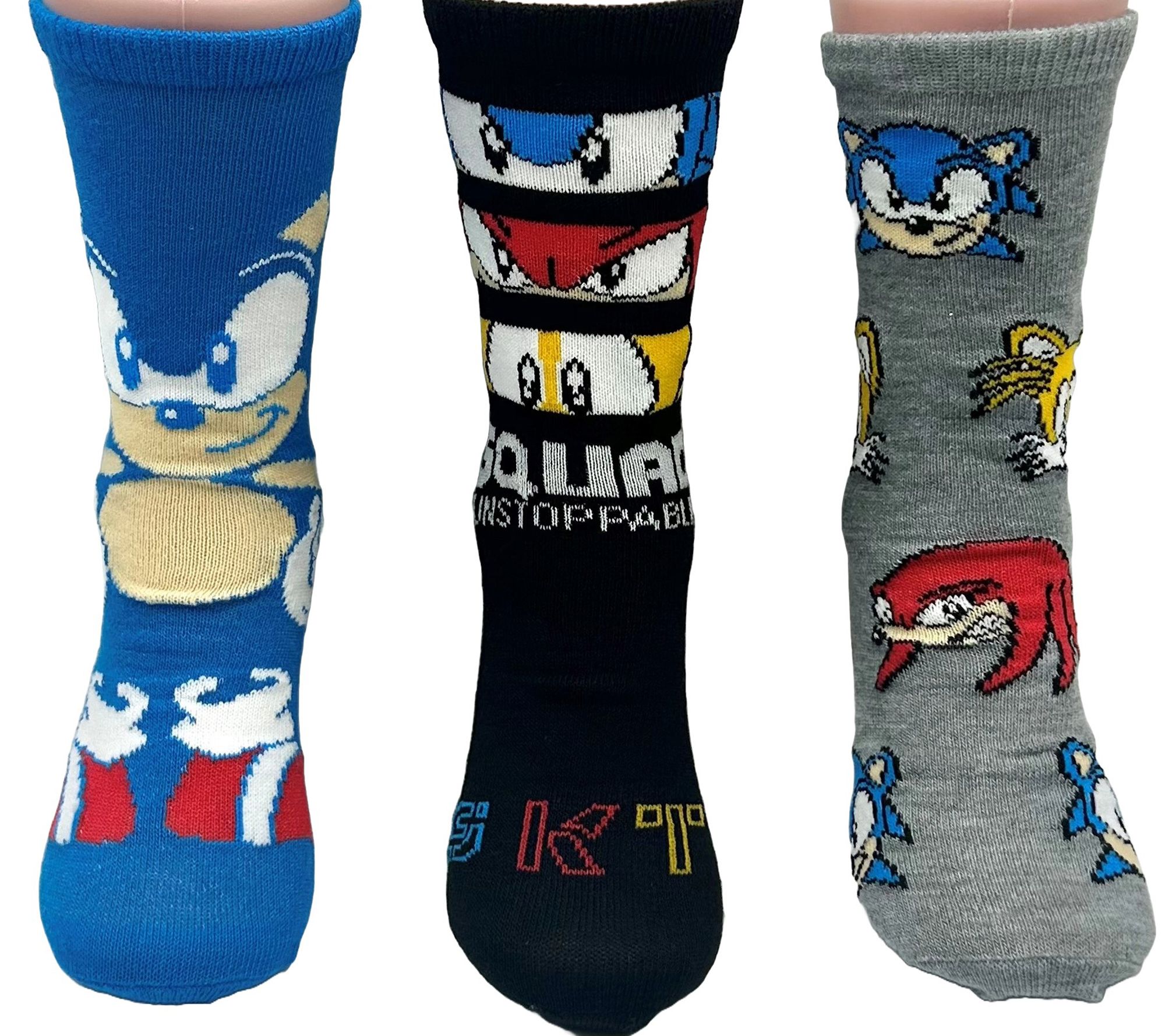 Sonic Boy's Character Crew Socks - 3 Pair