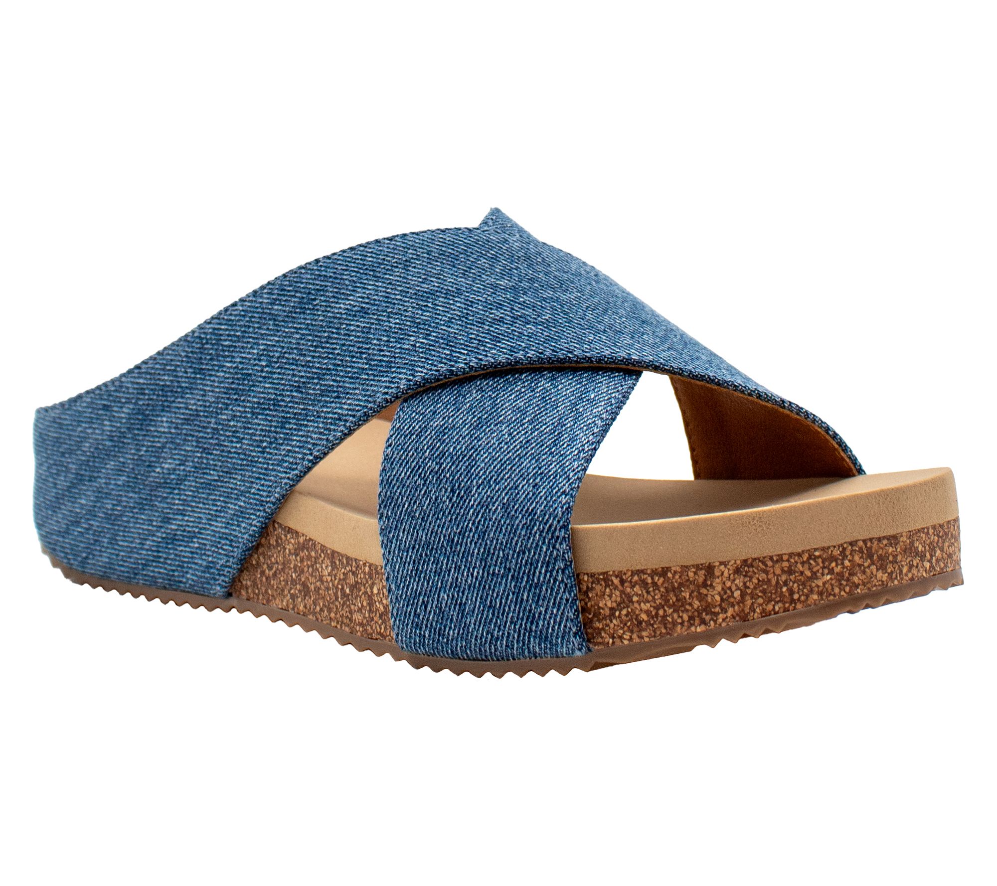 Volatile Criss Cross Slip On Sandal- Ablette