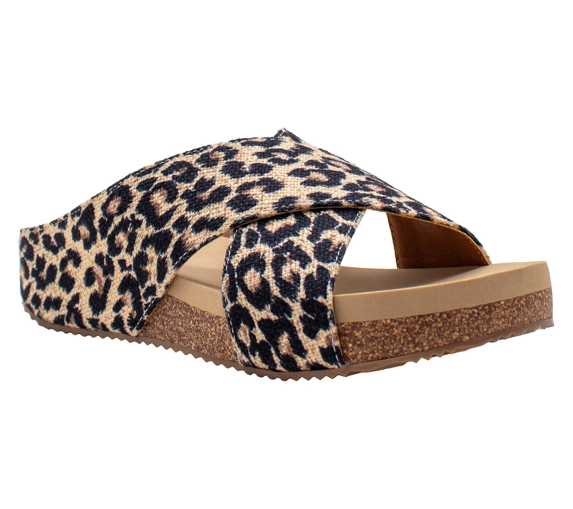 Volatile Criss Cross Slip On Sandal- Ablette