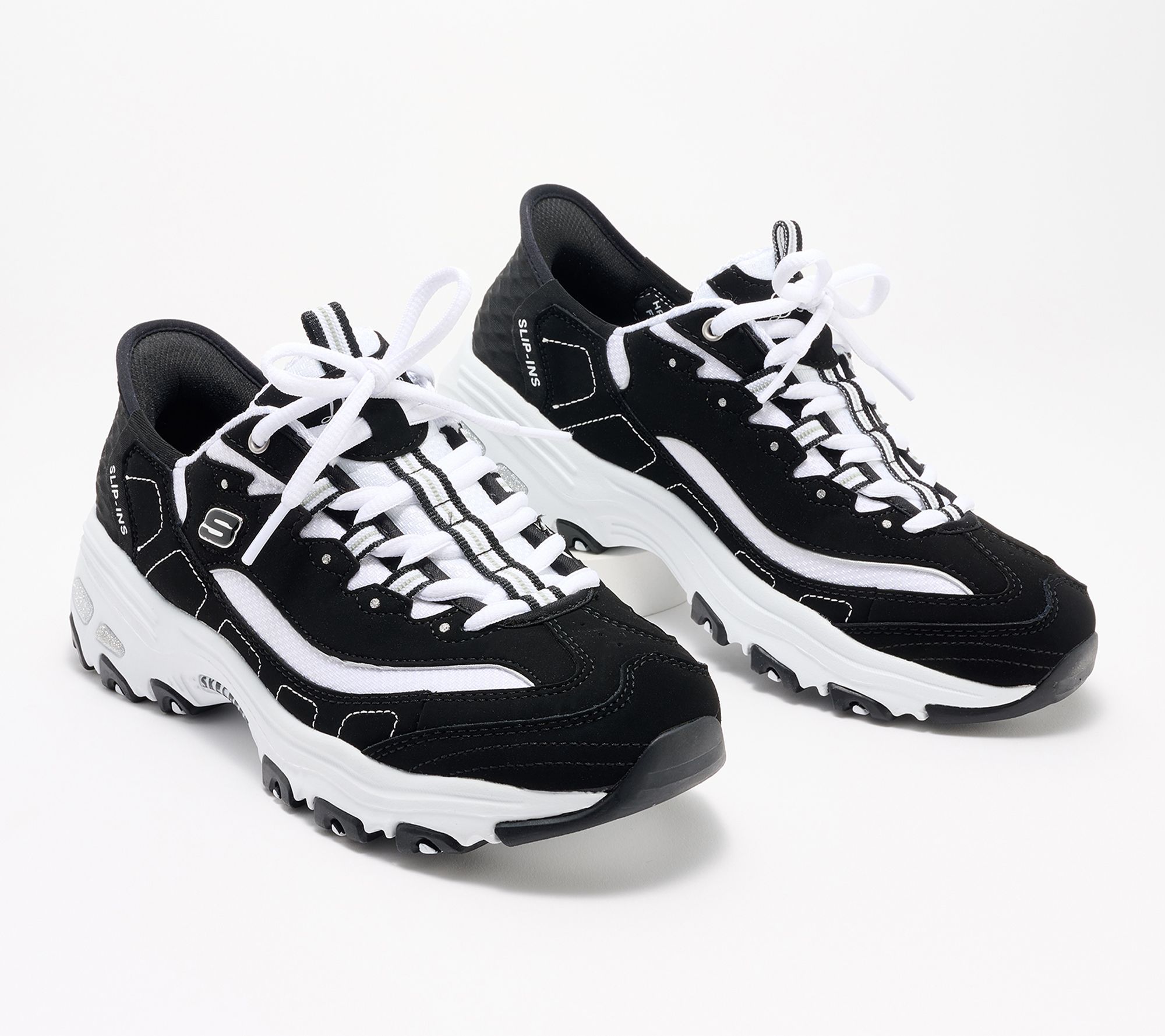 As Is Skechers Slip-Ins D'Lites Sneakers- New Classic