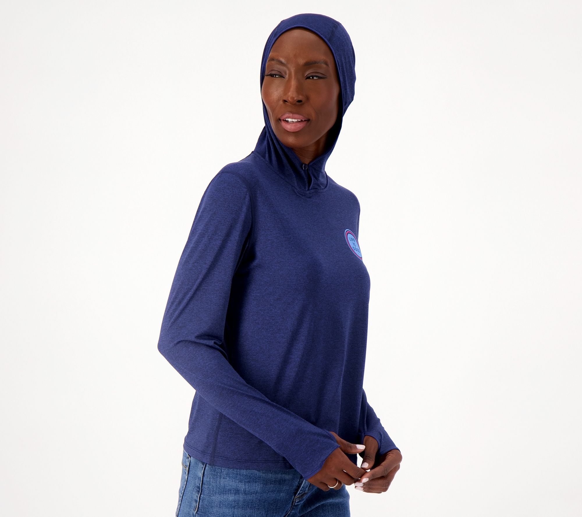 "As Is" Life is Good Women's Active Hoodie