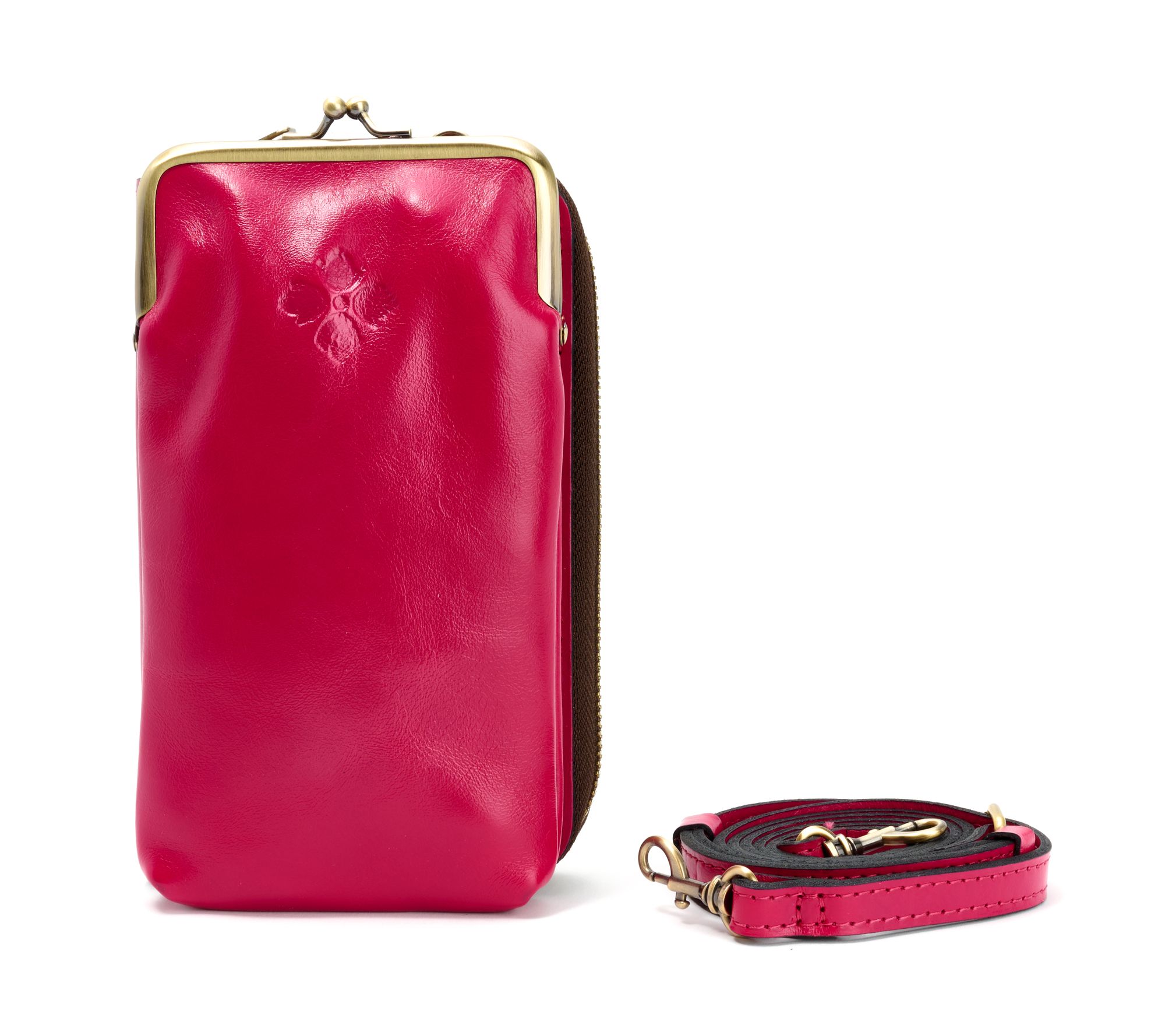 "As Is" Patricia Nash Leather Pertina Frame Phone Crossbody