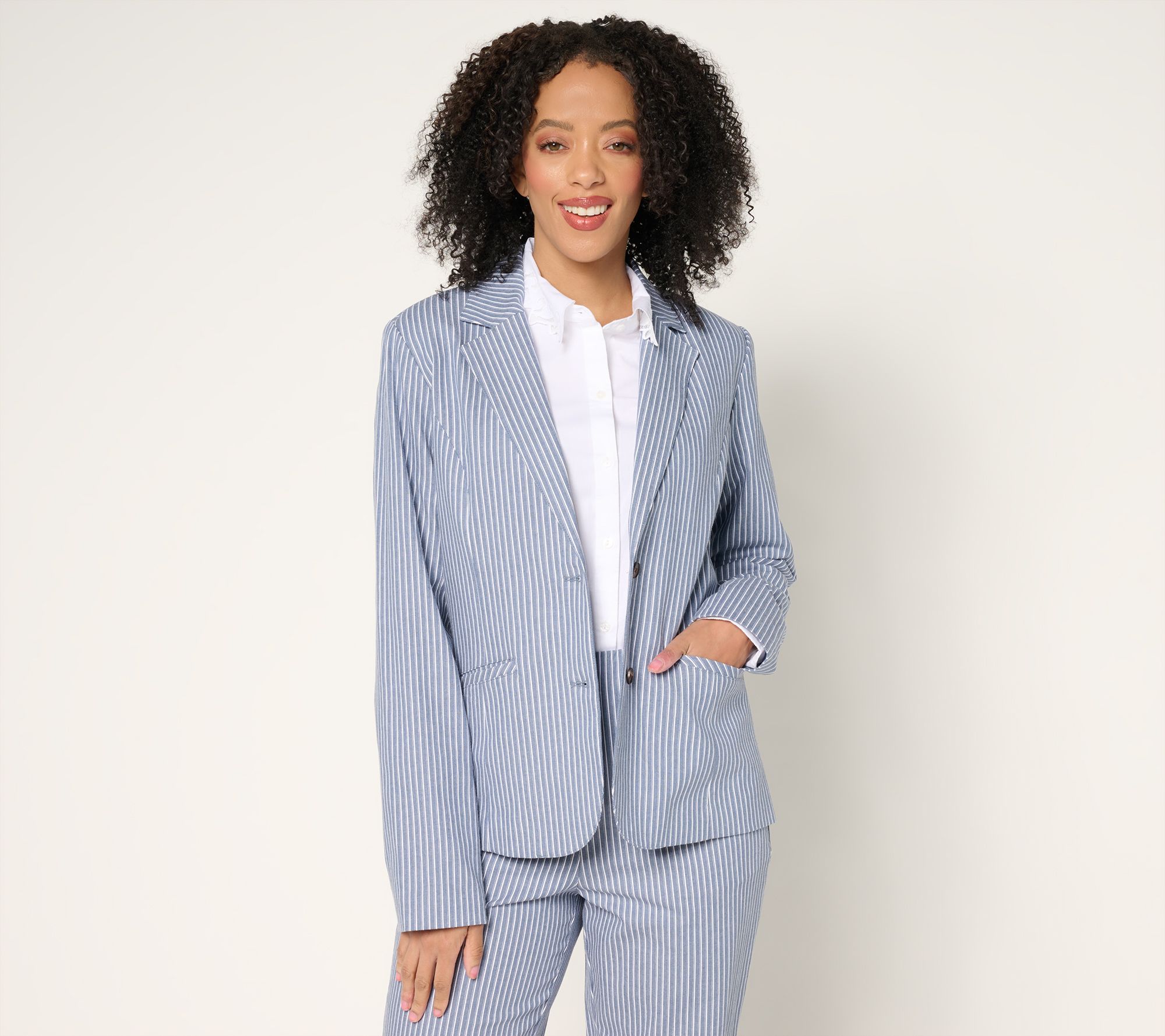 BEAUTIFUL by Lawrence Zarian Notch Collar Blazer