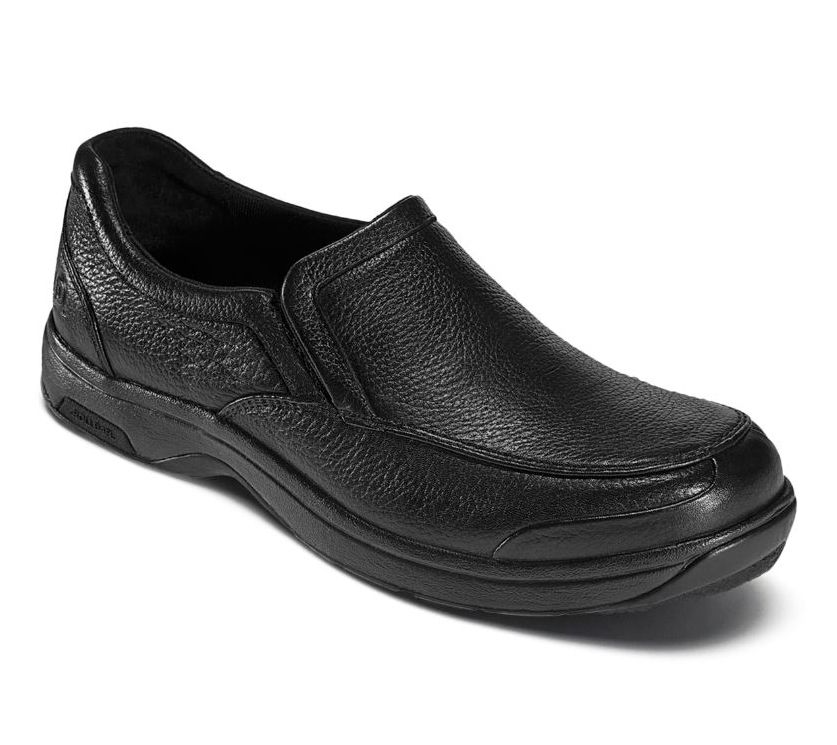 Dunham Men's Leather Waterproof Slip On- Battery Park