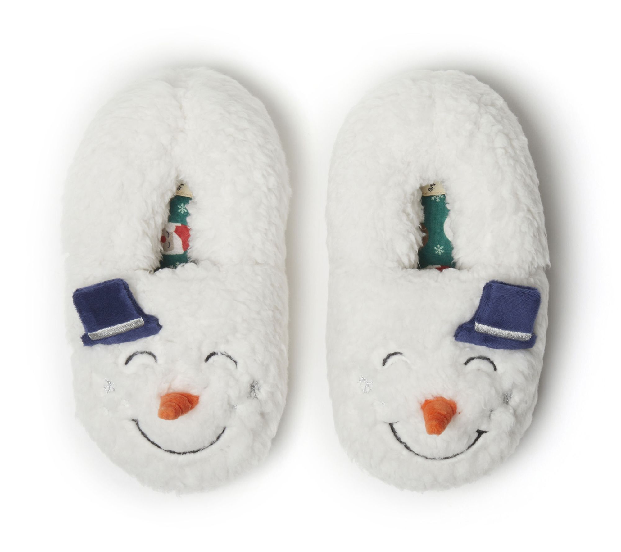 Dearfoams Kids Matching Christmas Holiday Critter Slipper