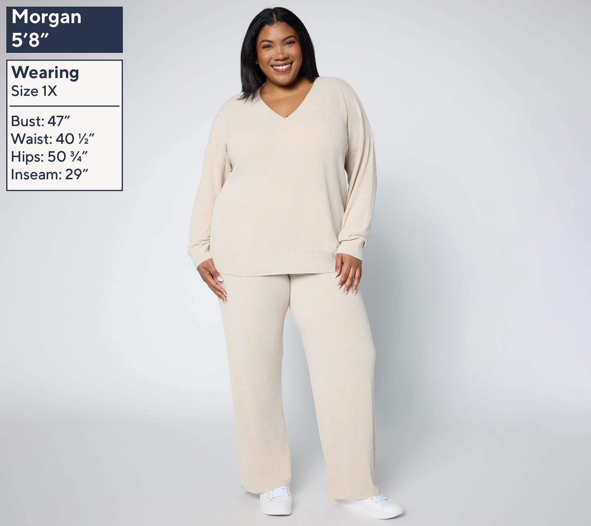 Barefoot Dreams CozyChic Ultra Lite V-Neck Pullover and Pant