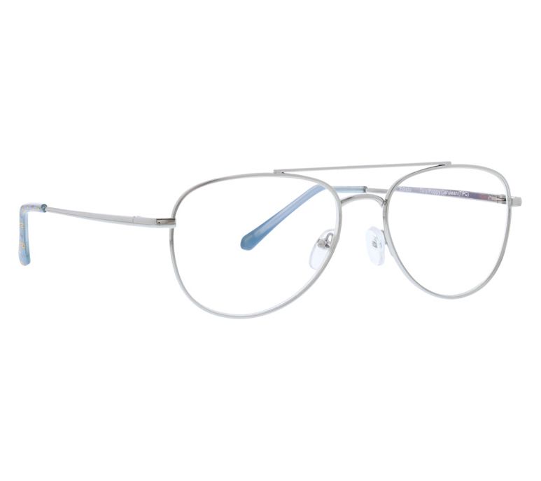 Vera Bradley Edisto Blue Light Metal Aviator Readers