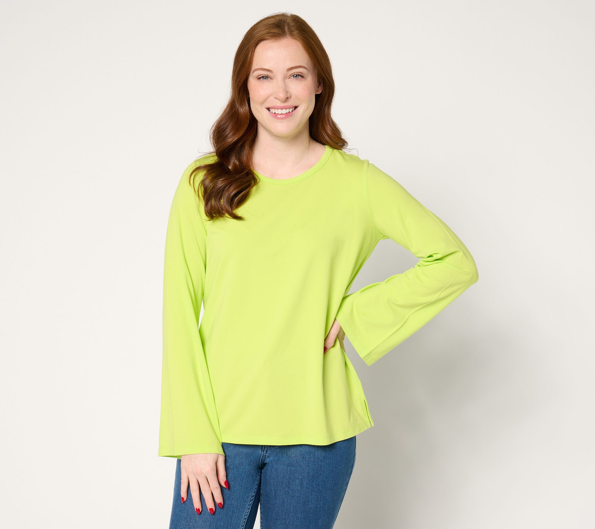 "As Is" Belle by Kim Gravel Primabelle Knit Belle Sleeve Top