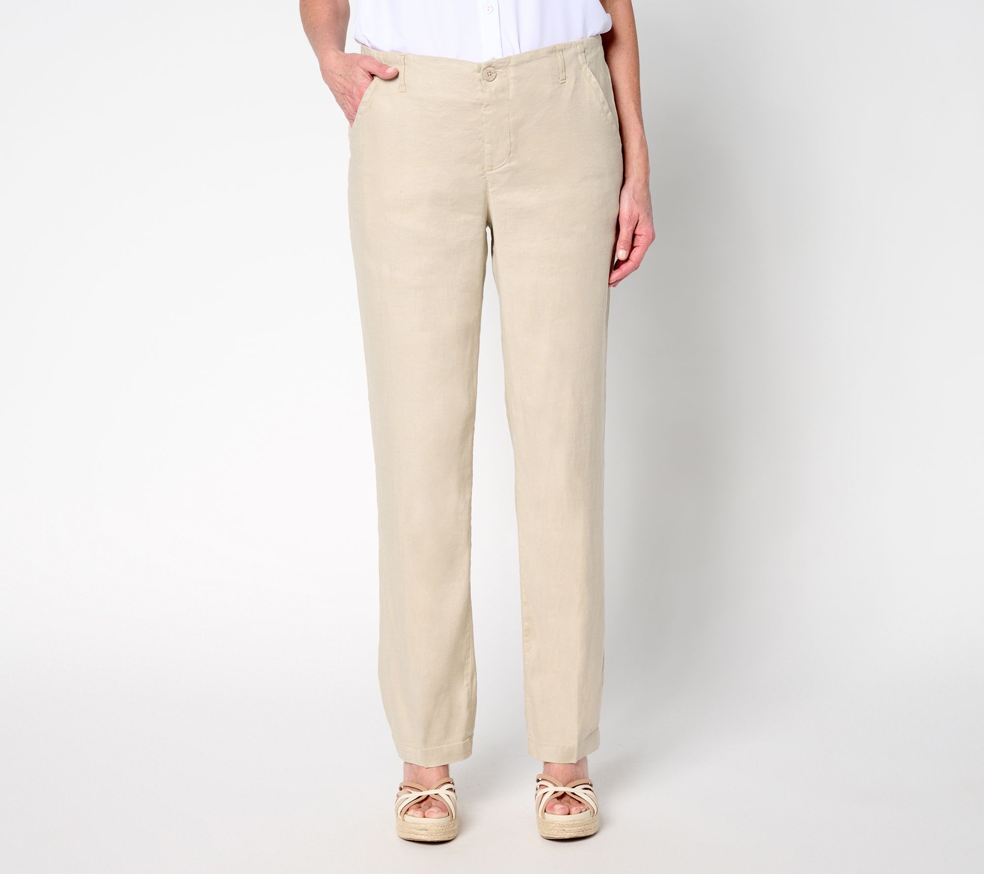 "As Is" NYDJ Marilyn Linen Trouser