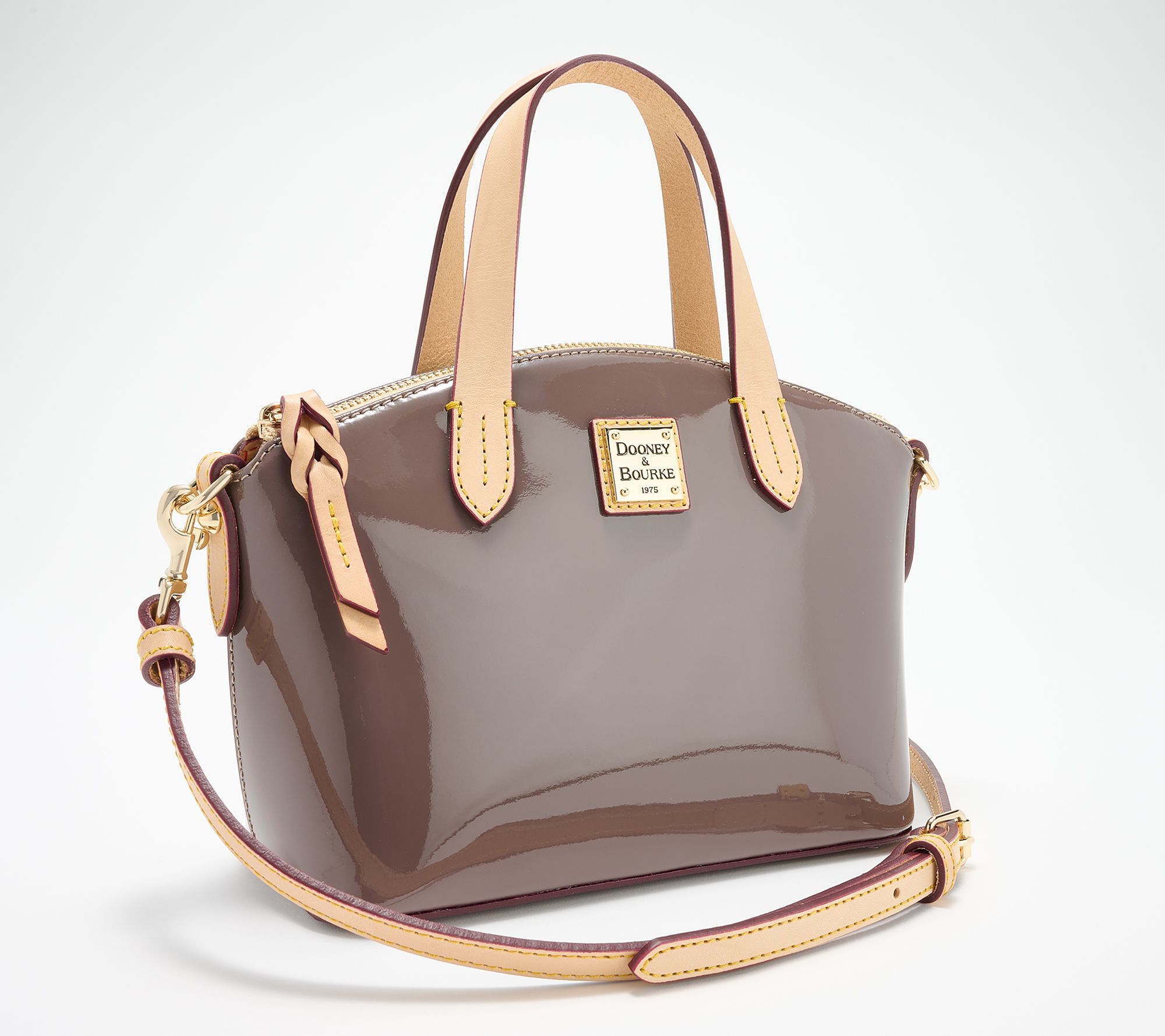 "As Is" Dooney & Bourke Patent Leather Ruby Bag with Crossbody Strap