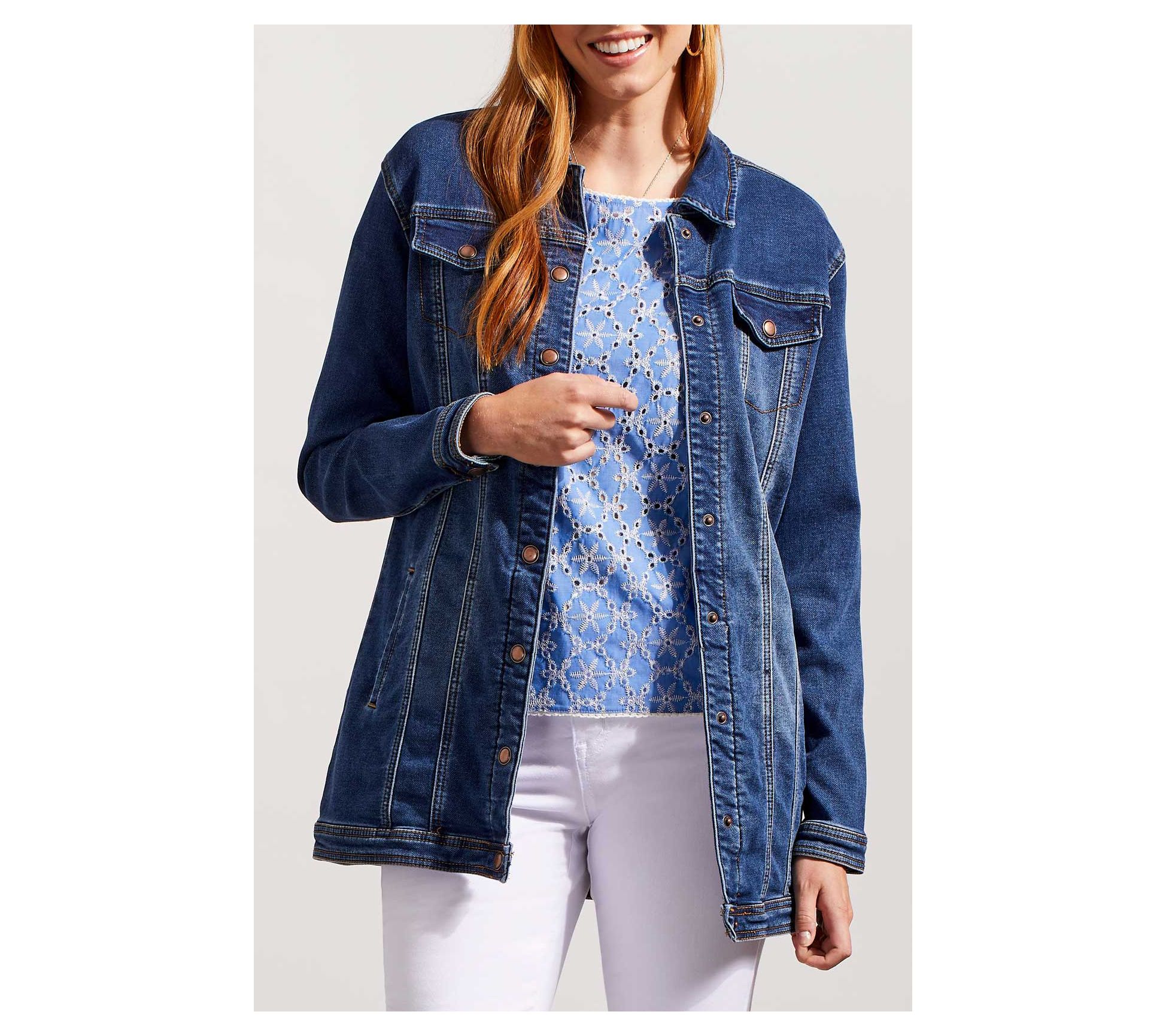 Tribal Maxi Denim Jacket