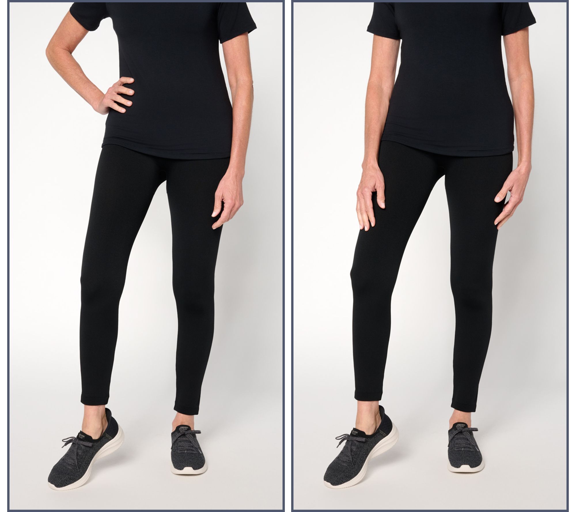 MUK LUKS Set of 2 Fleece Lined Leggings