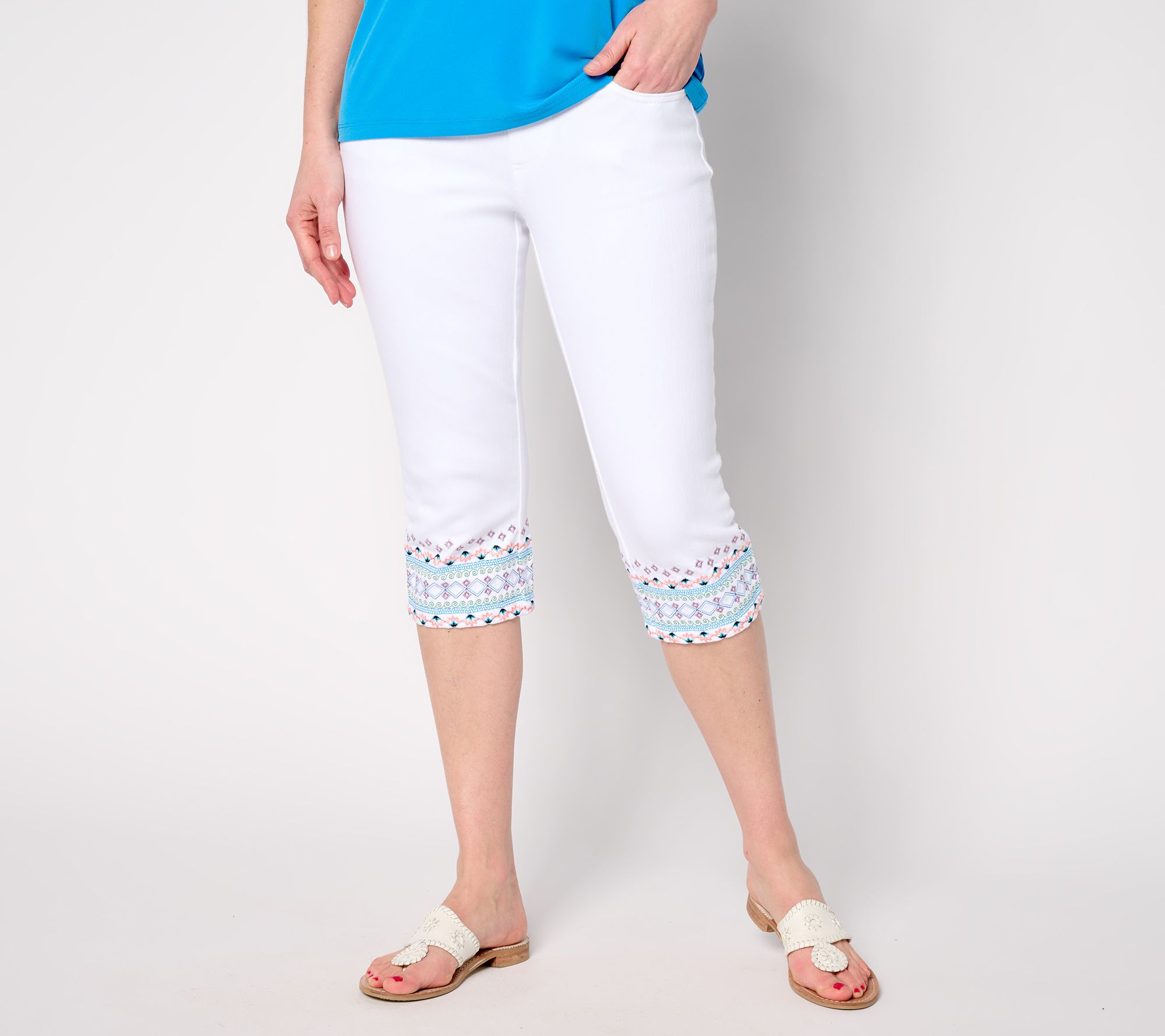 "As Is" Belle Boho by Kim Gravel Petite Flexibelle Boho Moment Capris
