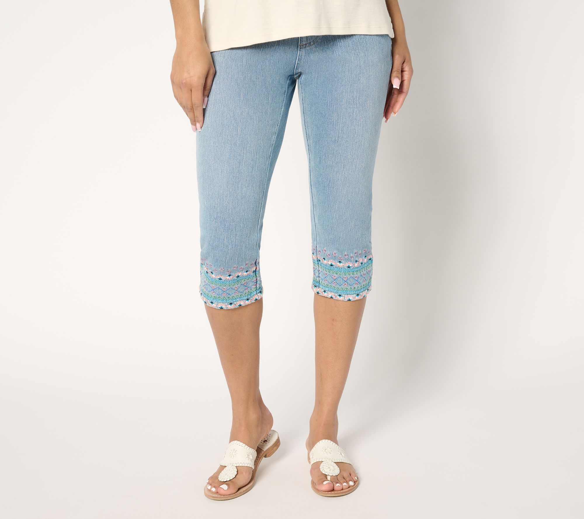 "As Is" Belle Boho by Kim Gravel Petite Flexibelle Boho Moment Capris