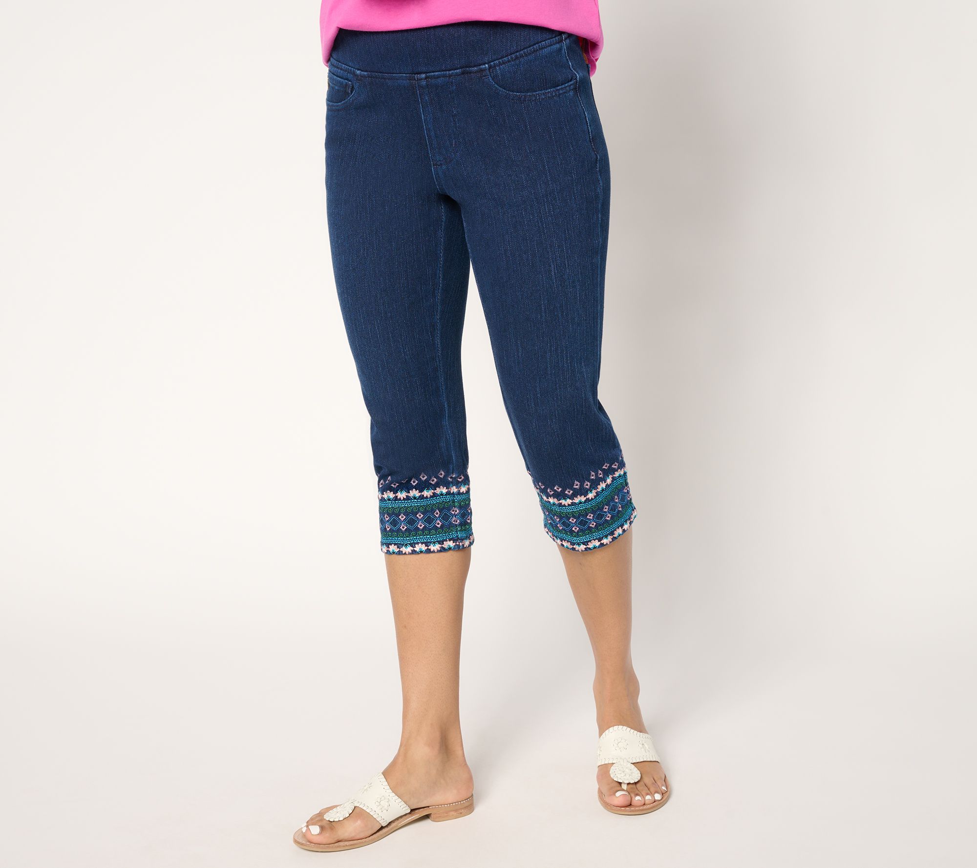 "As Is" Belle Boho by Kim Gravel Petite Flexibelle Boho Moment Capris