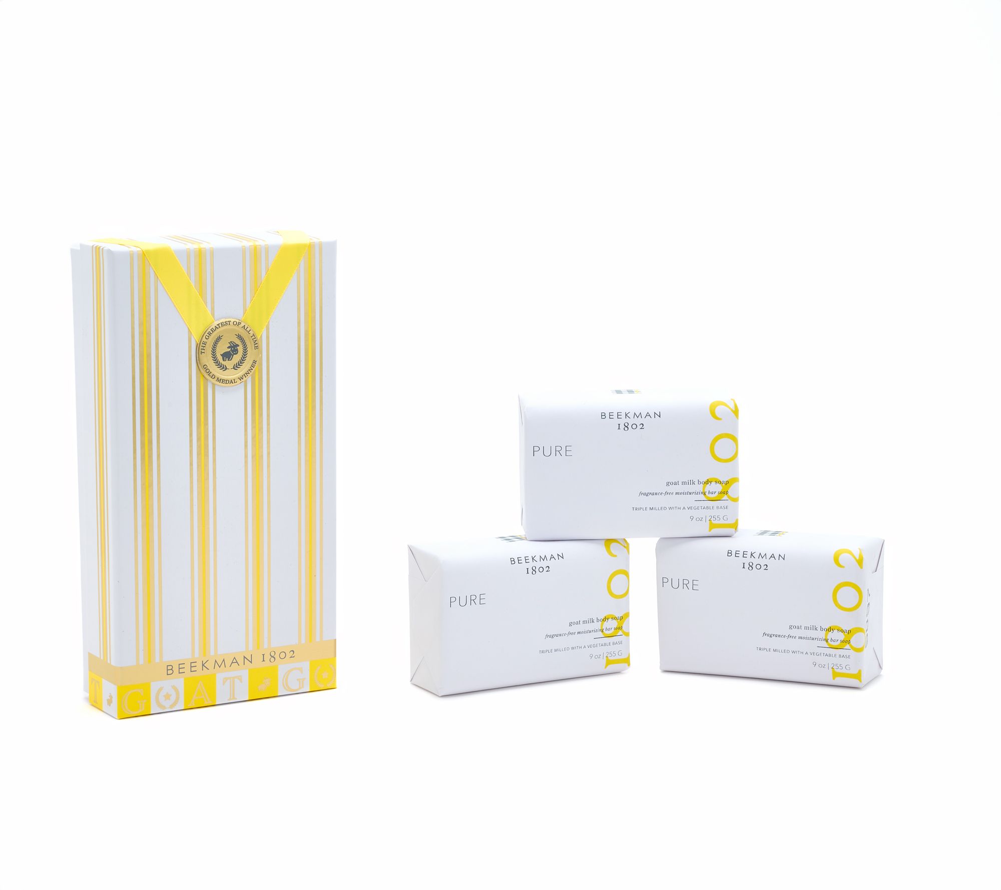 Beekman 1802 the GOAT 9oz Bar Soap 3pc Gift Set w/ Gift Box - QVC.com