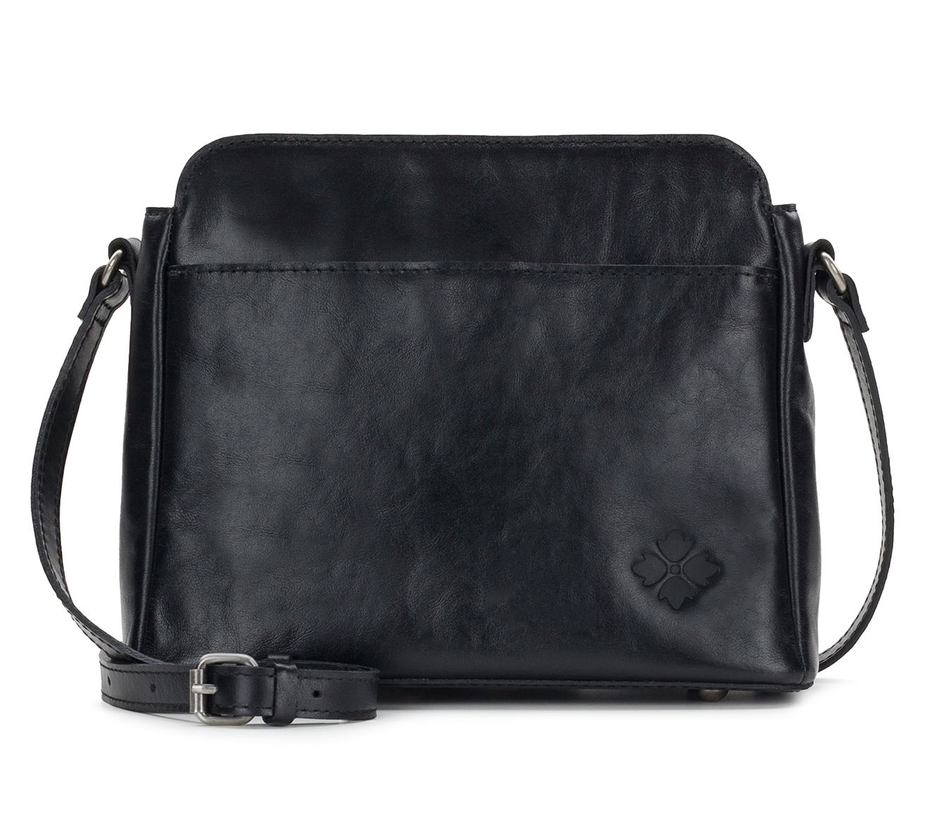Patricia Nash Black Vintage Distressed Ithaca Crossbody