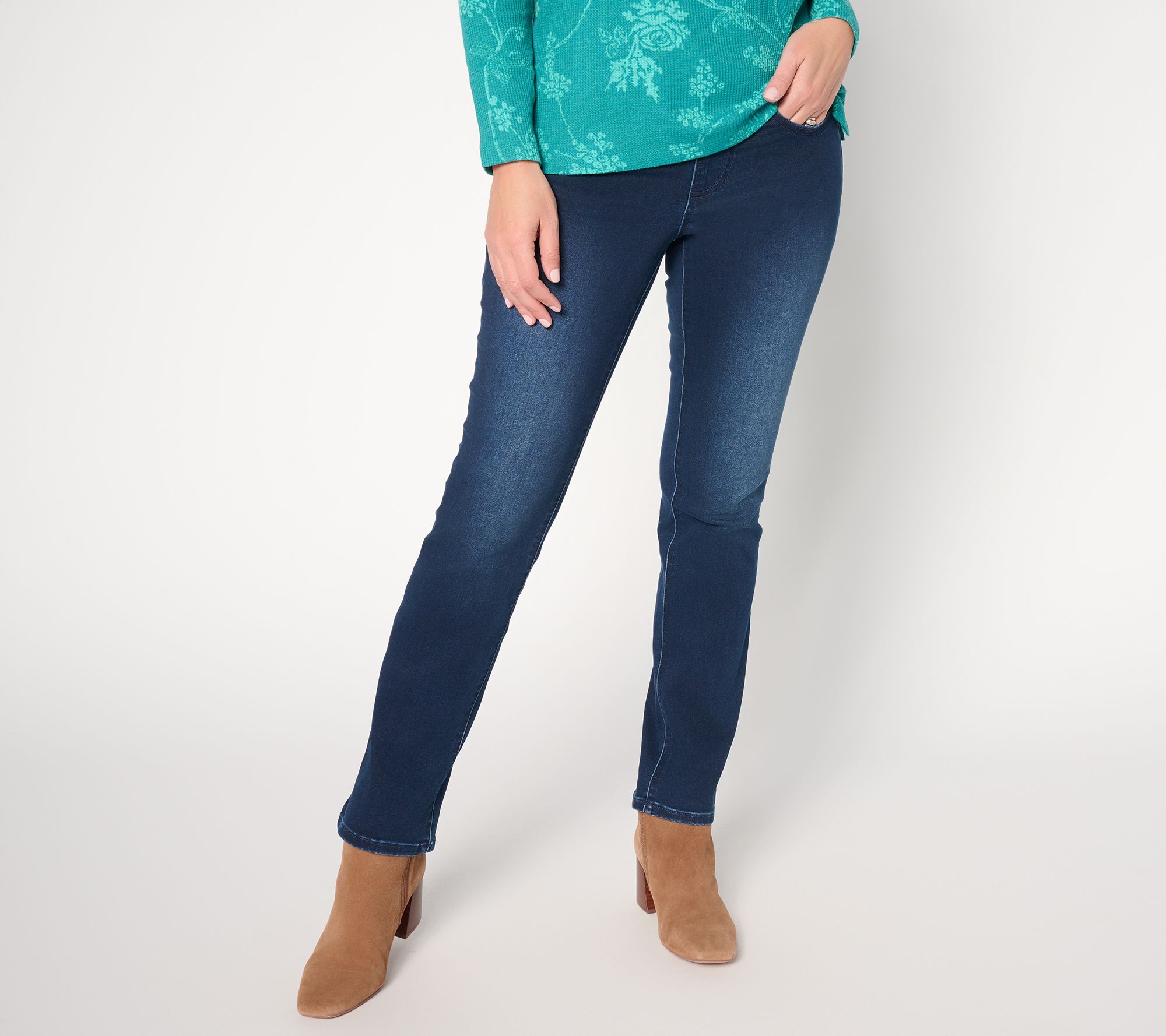 Jingle Belles by Kim Gravel Regular Satin Weave Straight Leg Jean