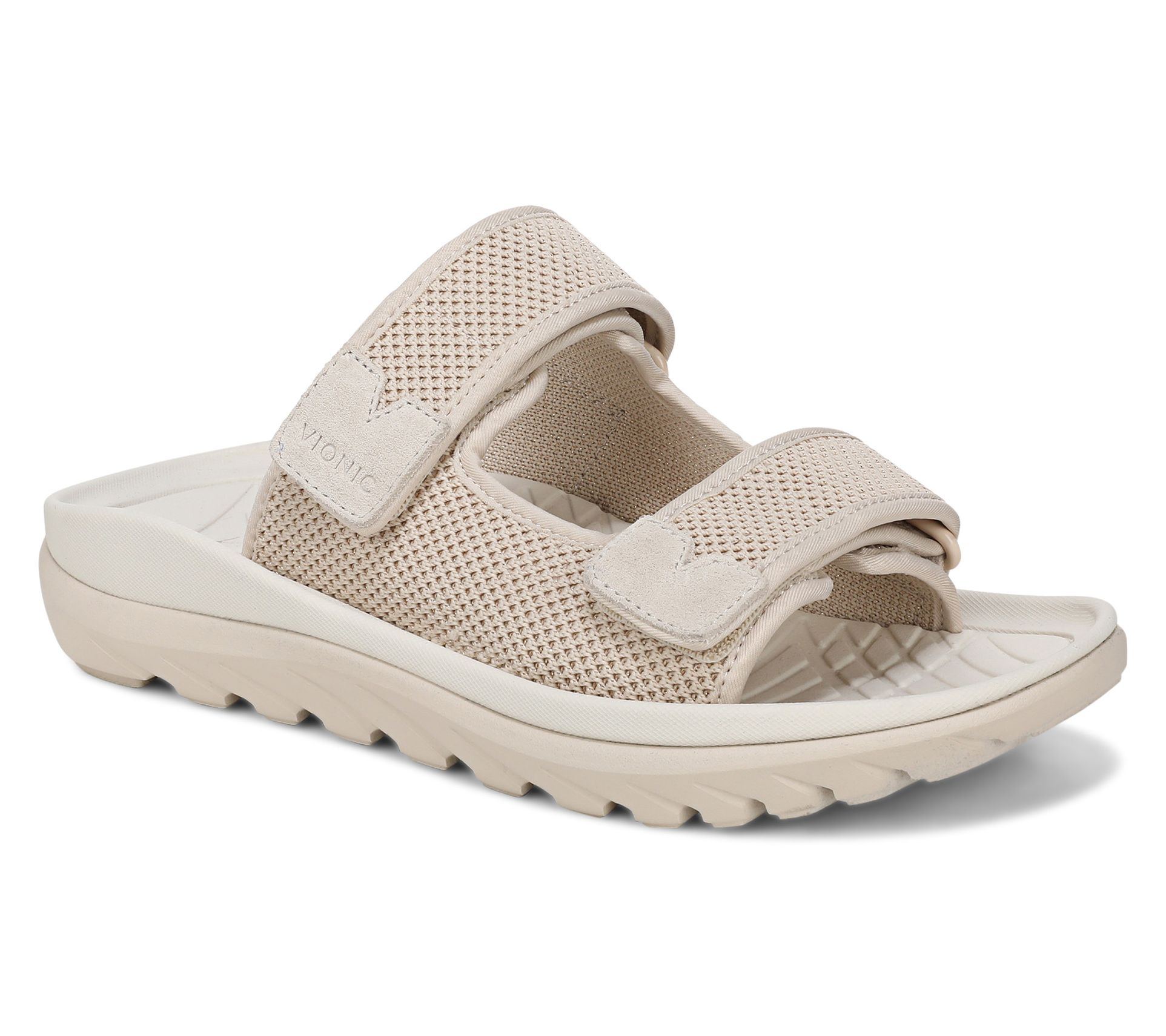 Vionic Knit & Suede Recovery Slide Sandals - Hope RX