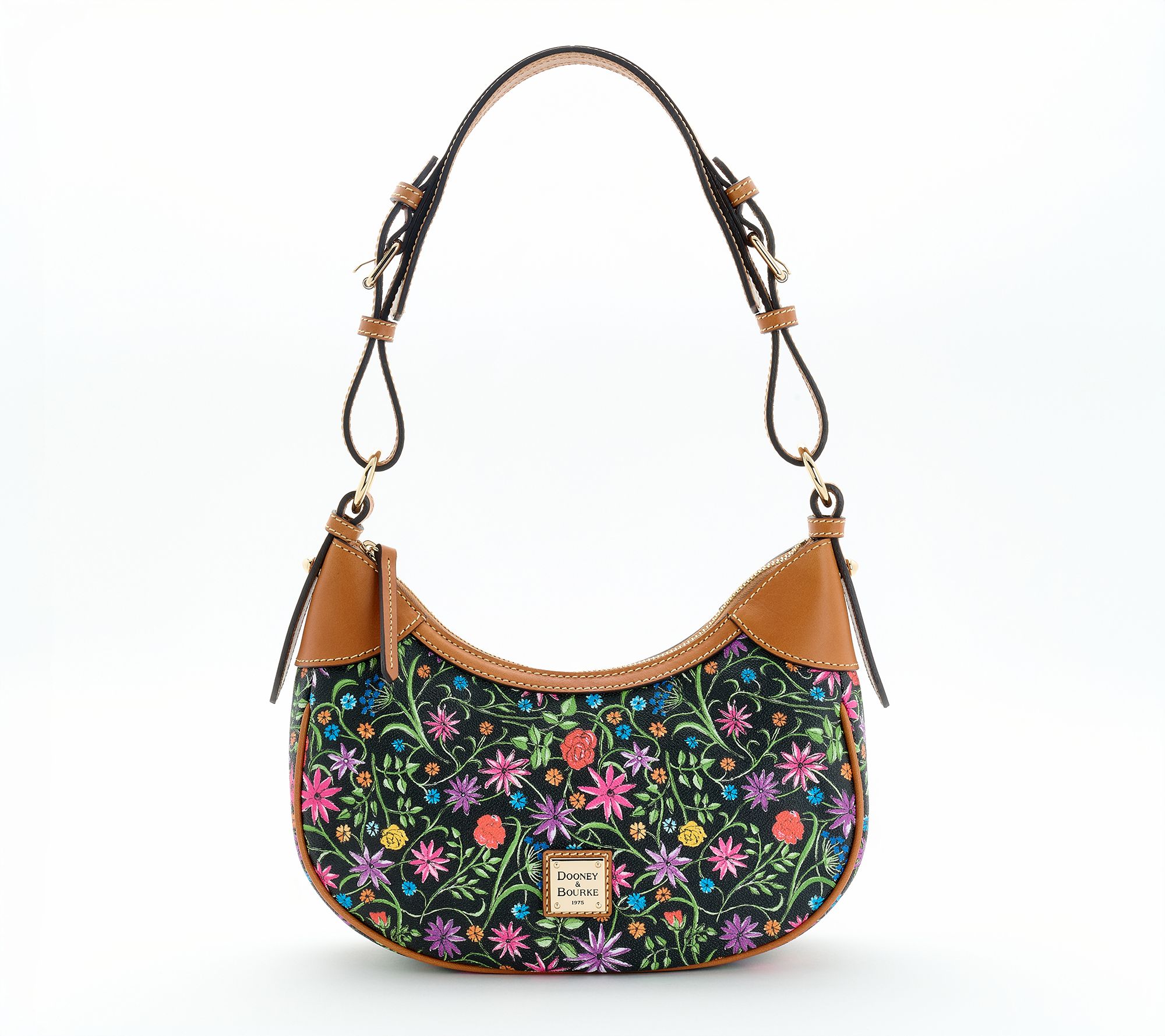 "As Is" Dooney & Bourke Coated Cotton Wildflower Small Hobo