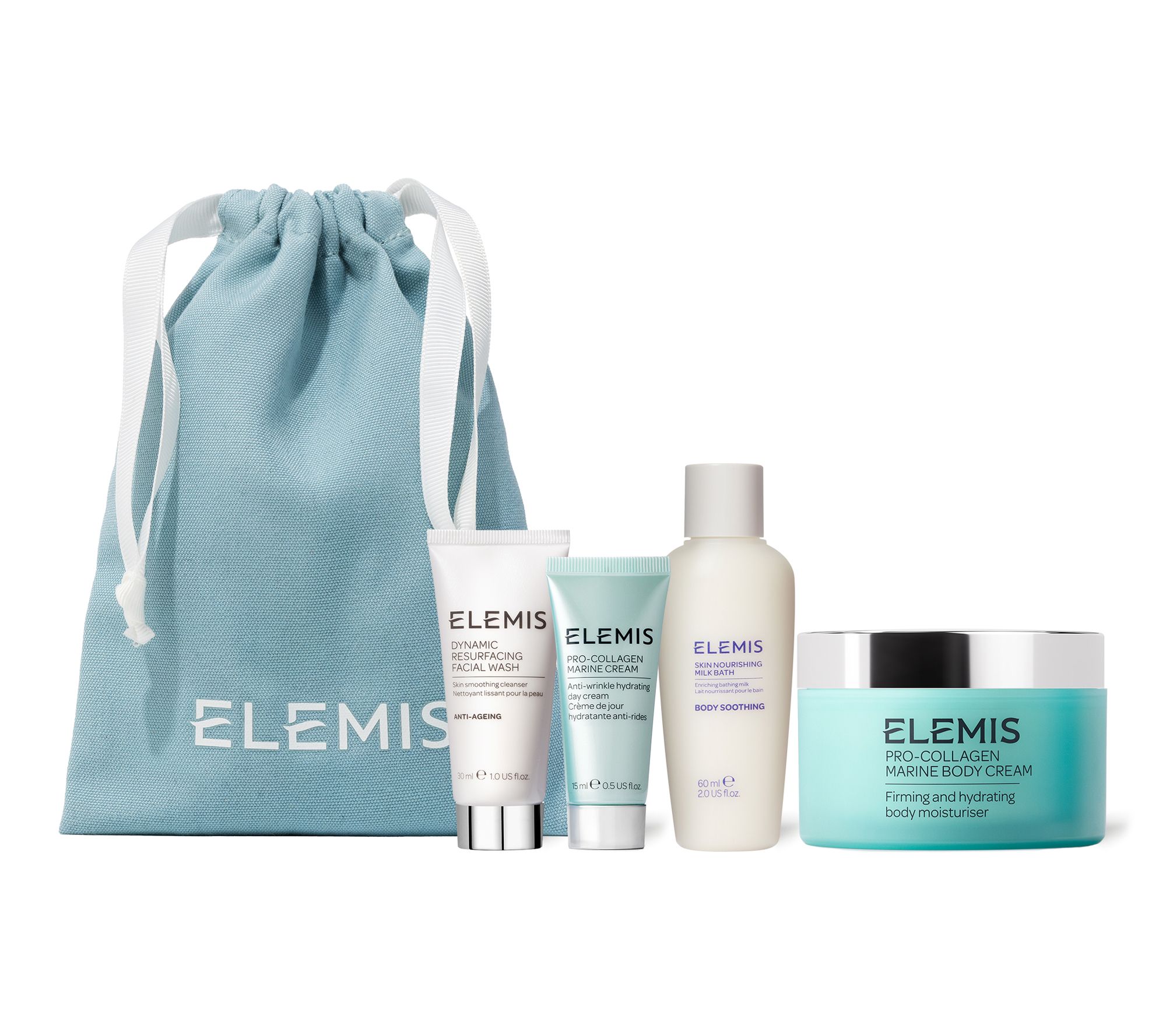ELEMIS Ultimate Face & Body Discovery 4pc Gift Set w/ Bag