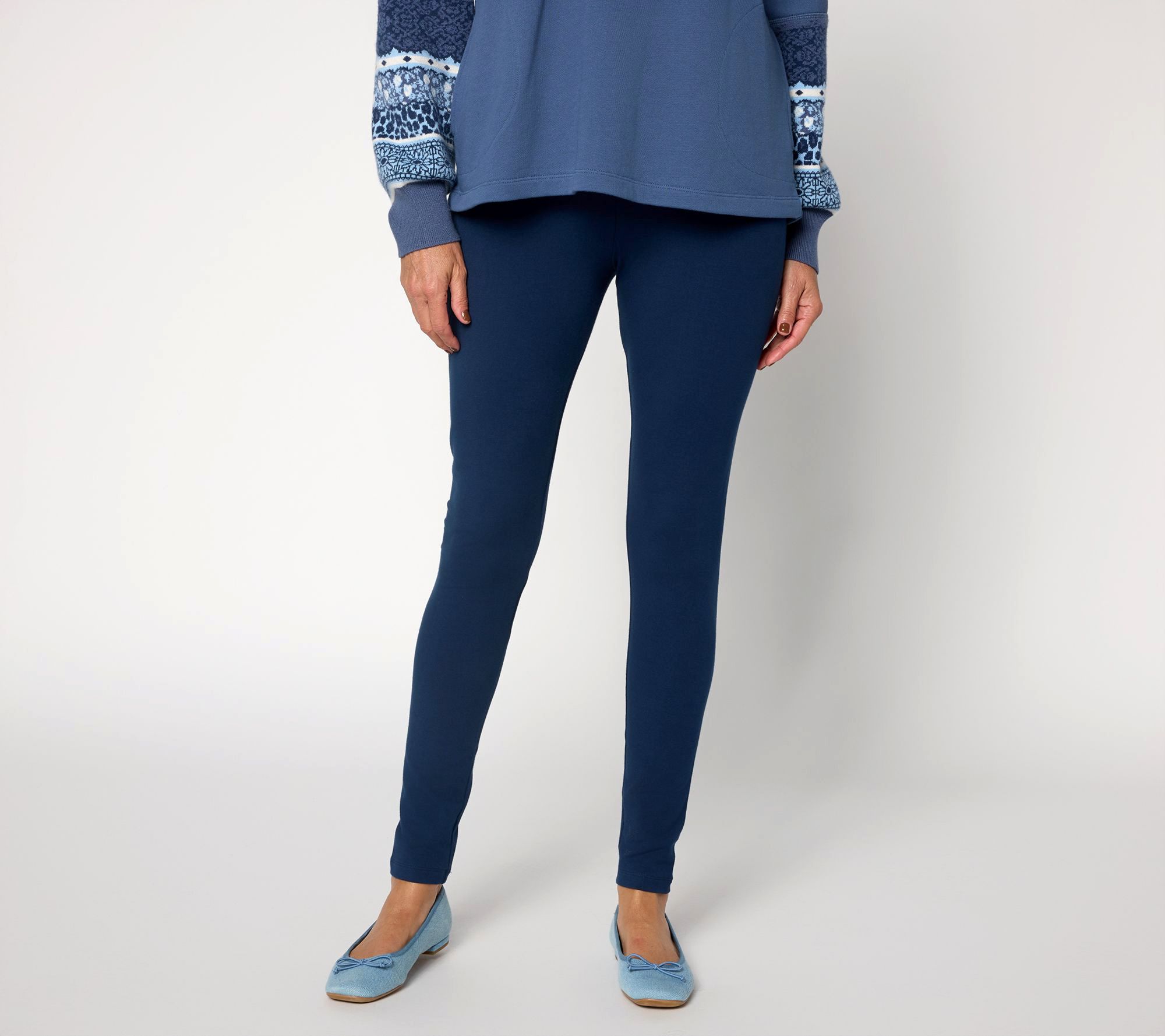 LOGO by Lori Goldstein Tall Full Length Pull On Legging