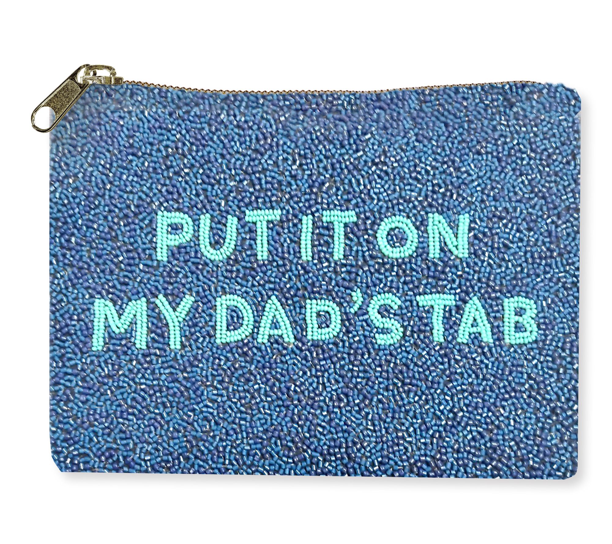 By The Edit Beaded Zip Pouch